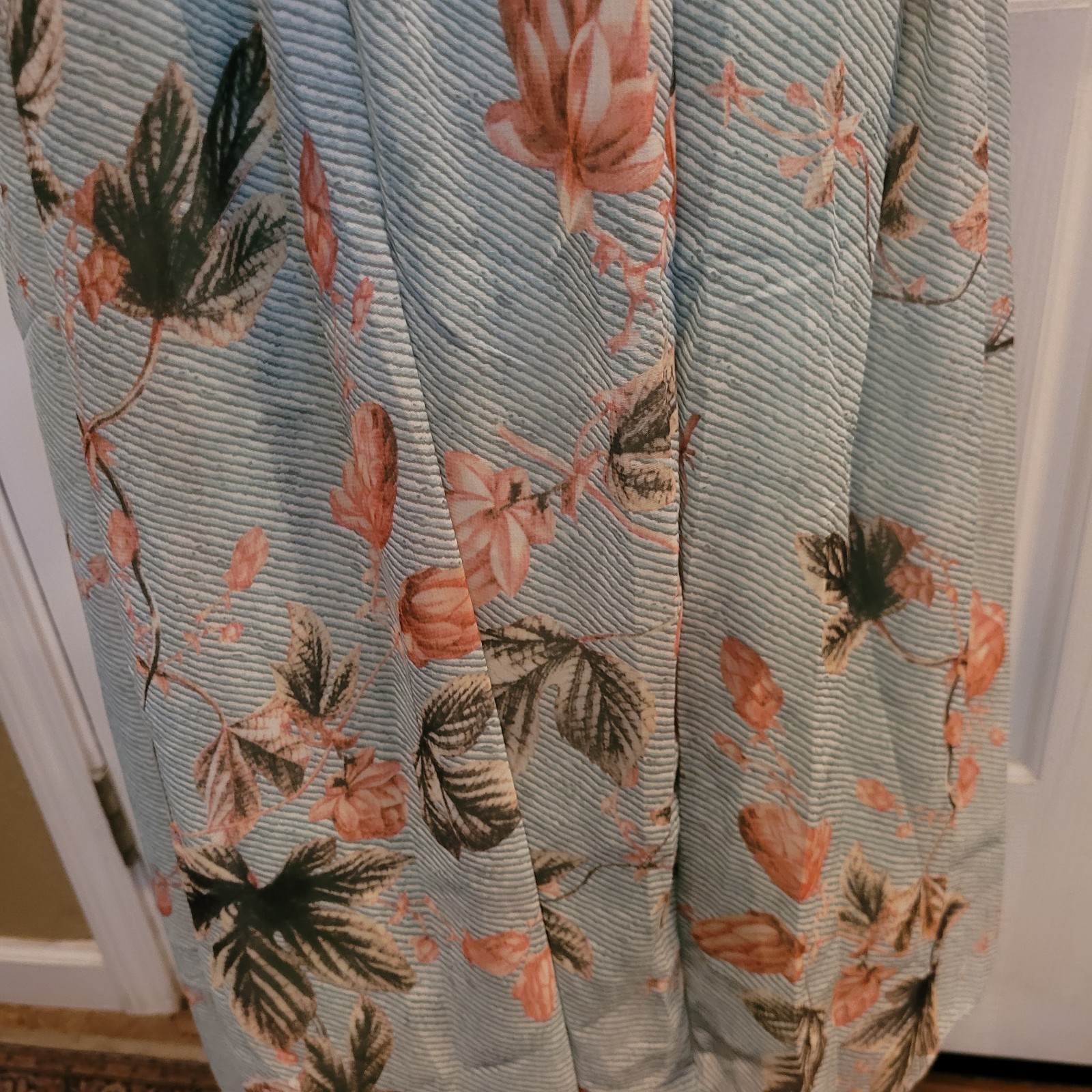 New Beach Core Dress Medium Beachy Summer Preppy Cottage Core Aloha Floral Blue
