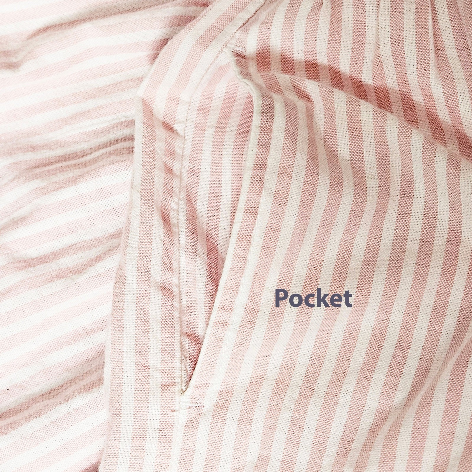 Crown & Ivy Pink White Striped Tiered Shirt Dress Womens XXL Long Sleeve Pockets