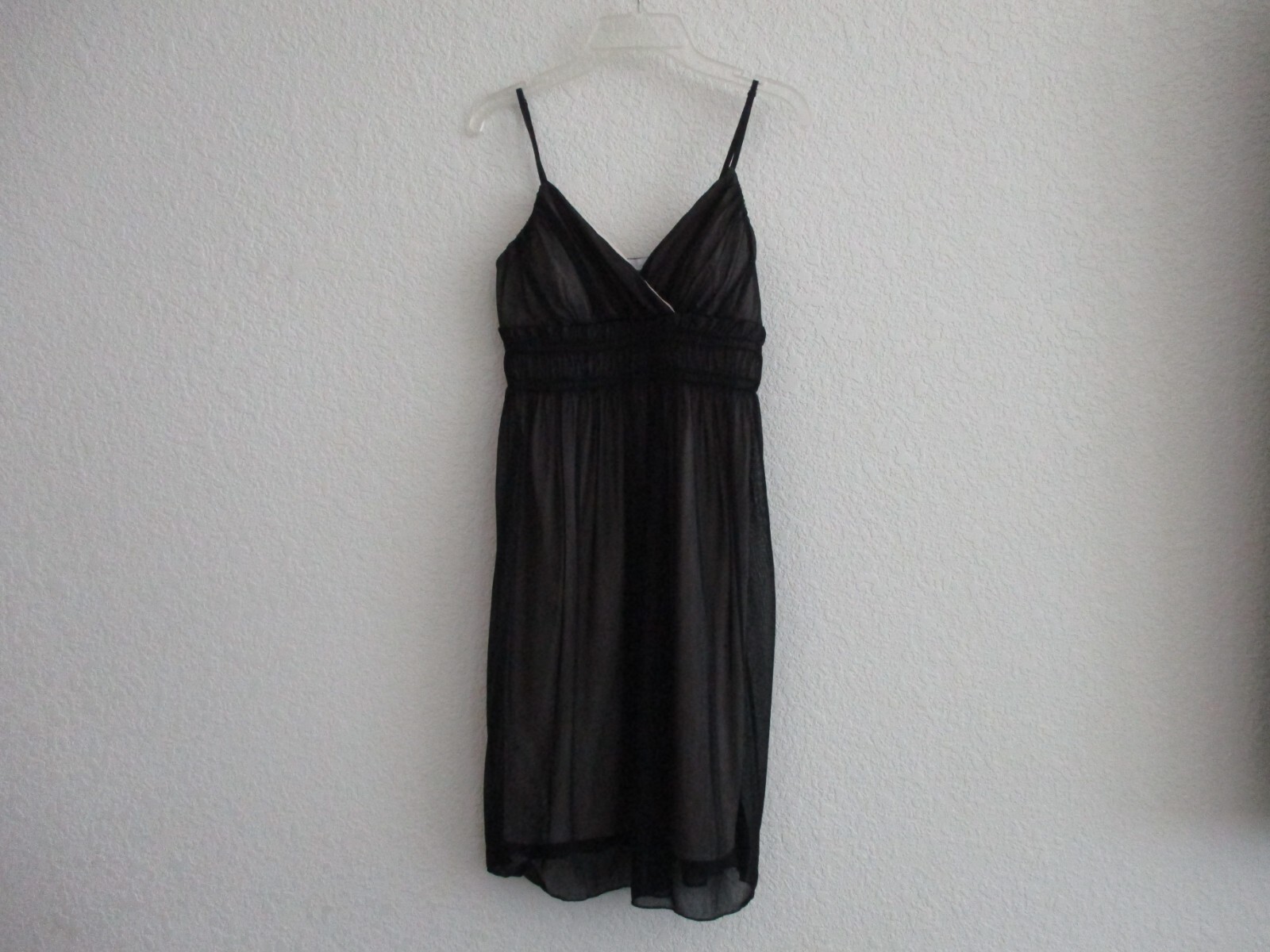 Vintage Charlotte Russe Dress Womens XS W27xL33in Black Slip on Lined 80s USA