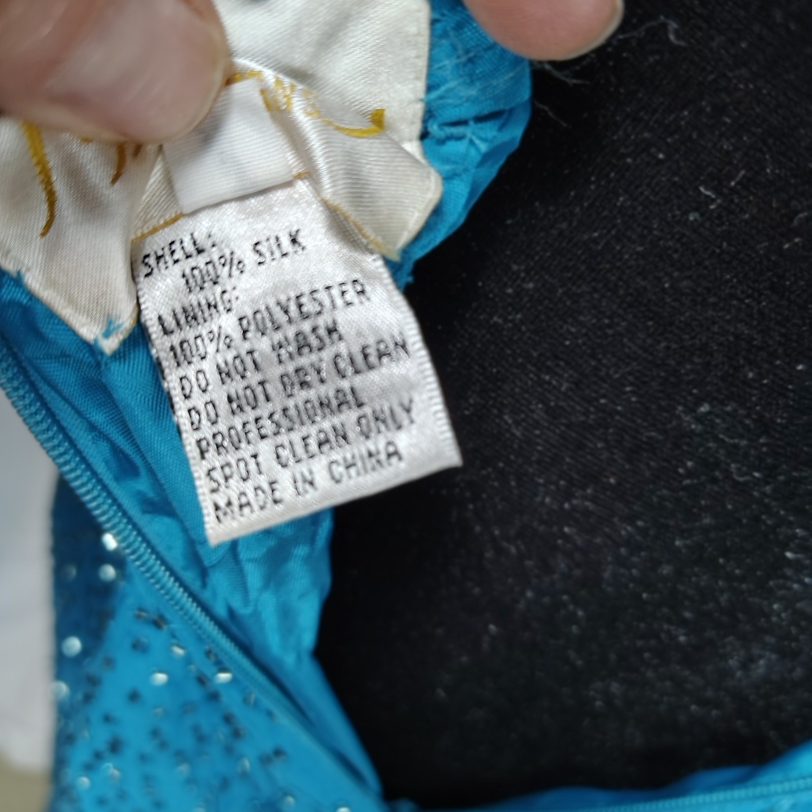 Tiffany Design Beaded Silk Prom Halter Dress Maxi Gown 4 Blue Fairy Glam