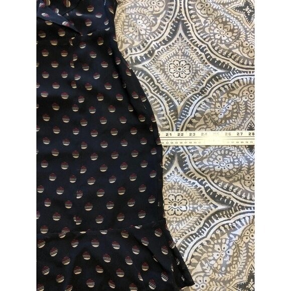 Ann Taylor Loft Size 4 w/ Tie & Ruffled Details 3/4 Sleeves Professional Dress