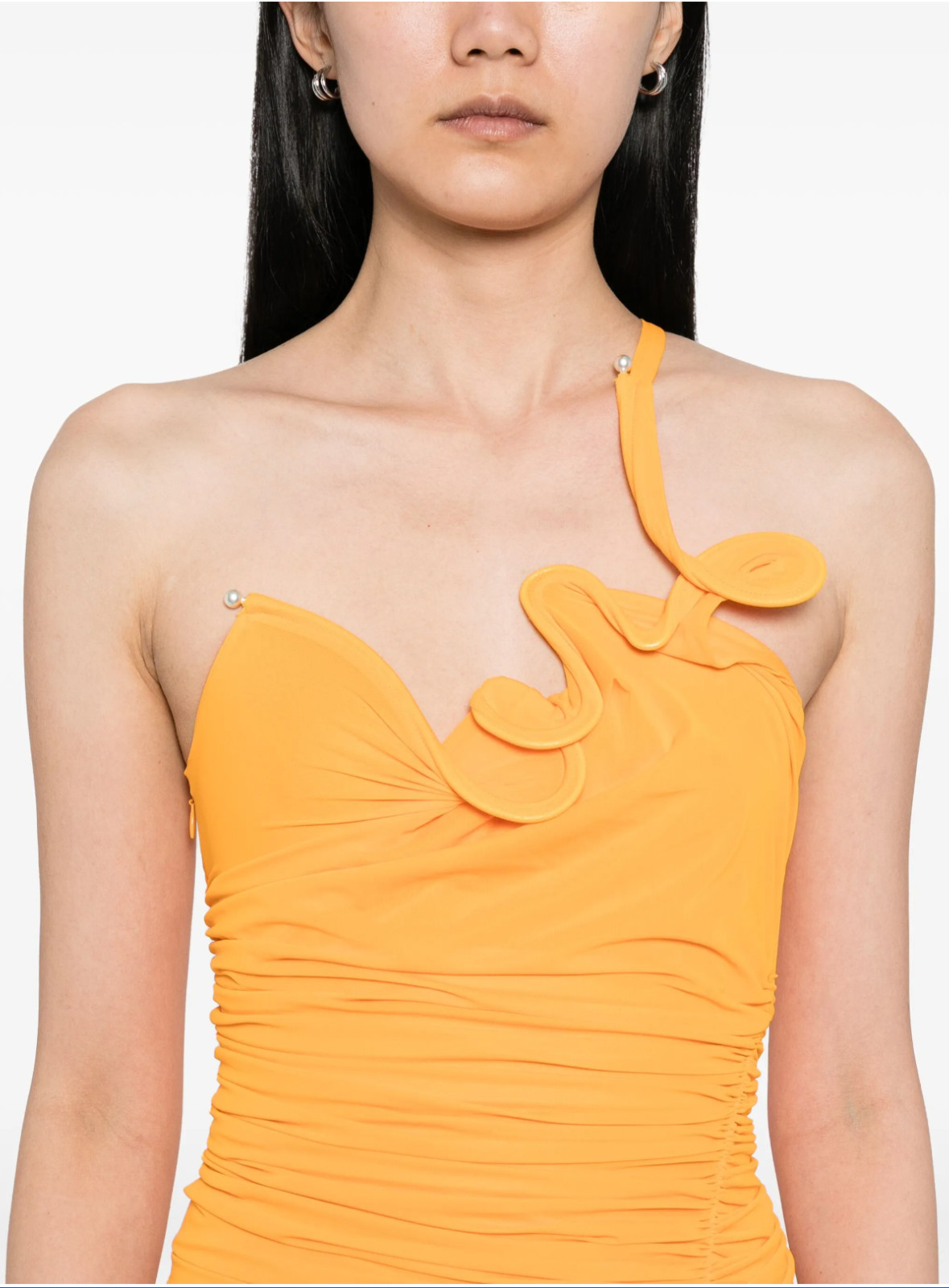 BNWT CHRISTOPHER ESBER TANGELO MOULDED VENUS ONE SHOULDER MINI DRESS – SIZE 4 US