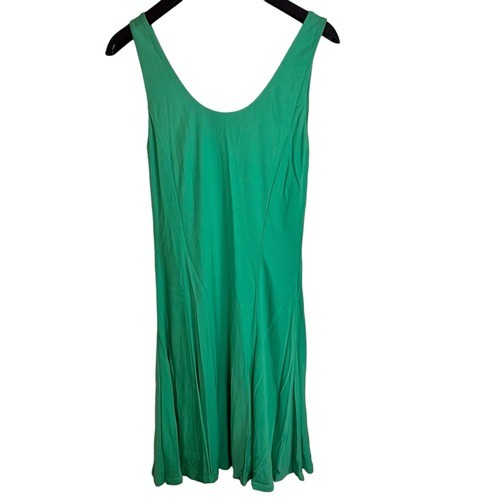 Ralph Lauren Kelly Green Tank Lined Midi Dress Size Small Flowy Comfy Office