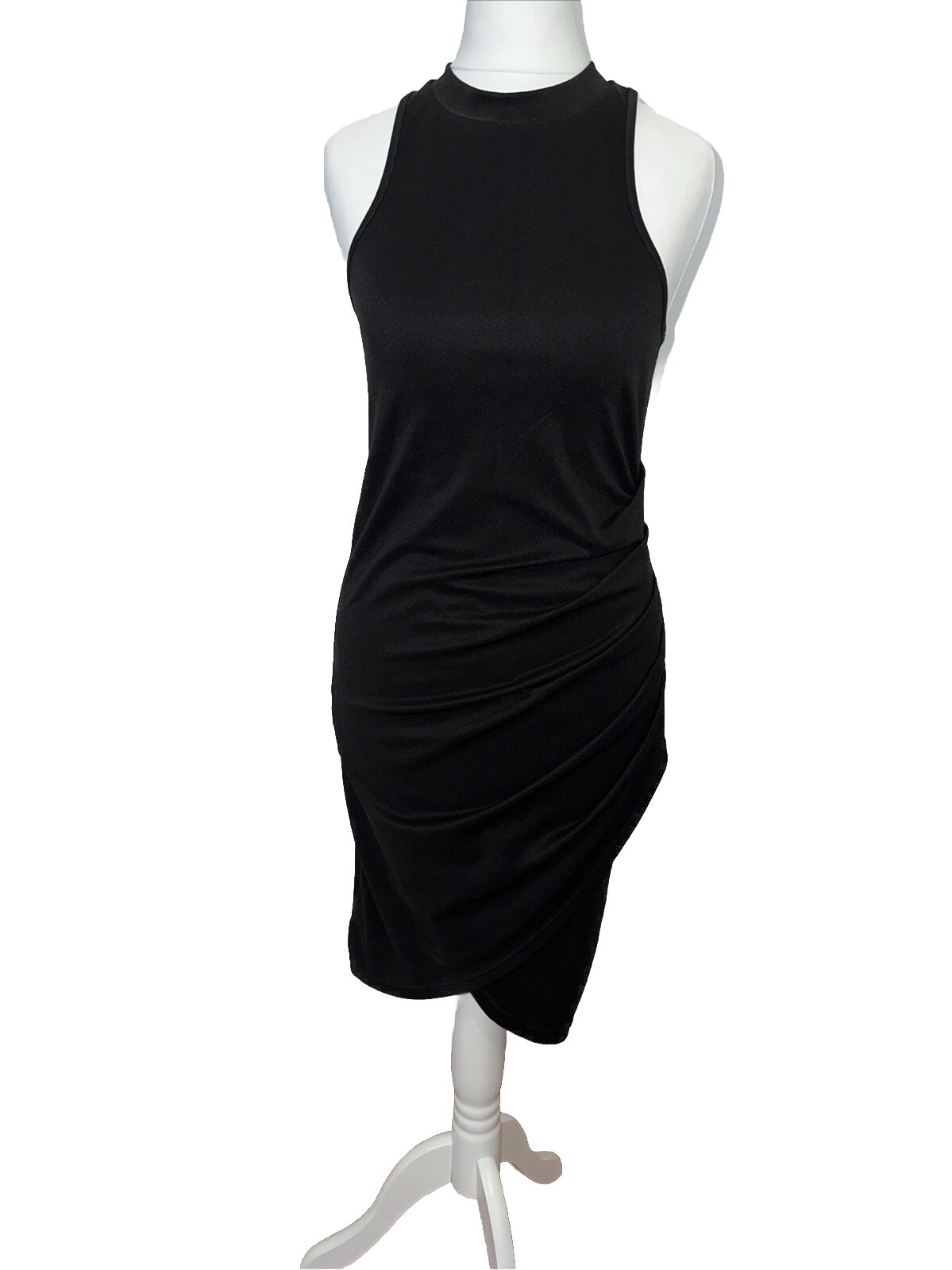 extro & vert / asos cocktail dress black EU 36 stretch