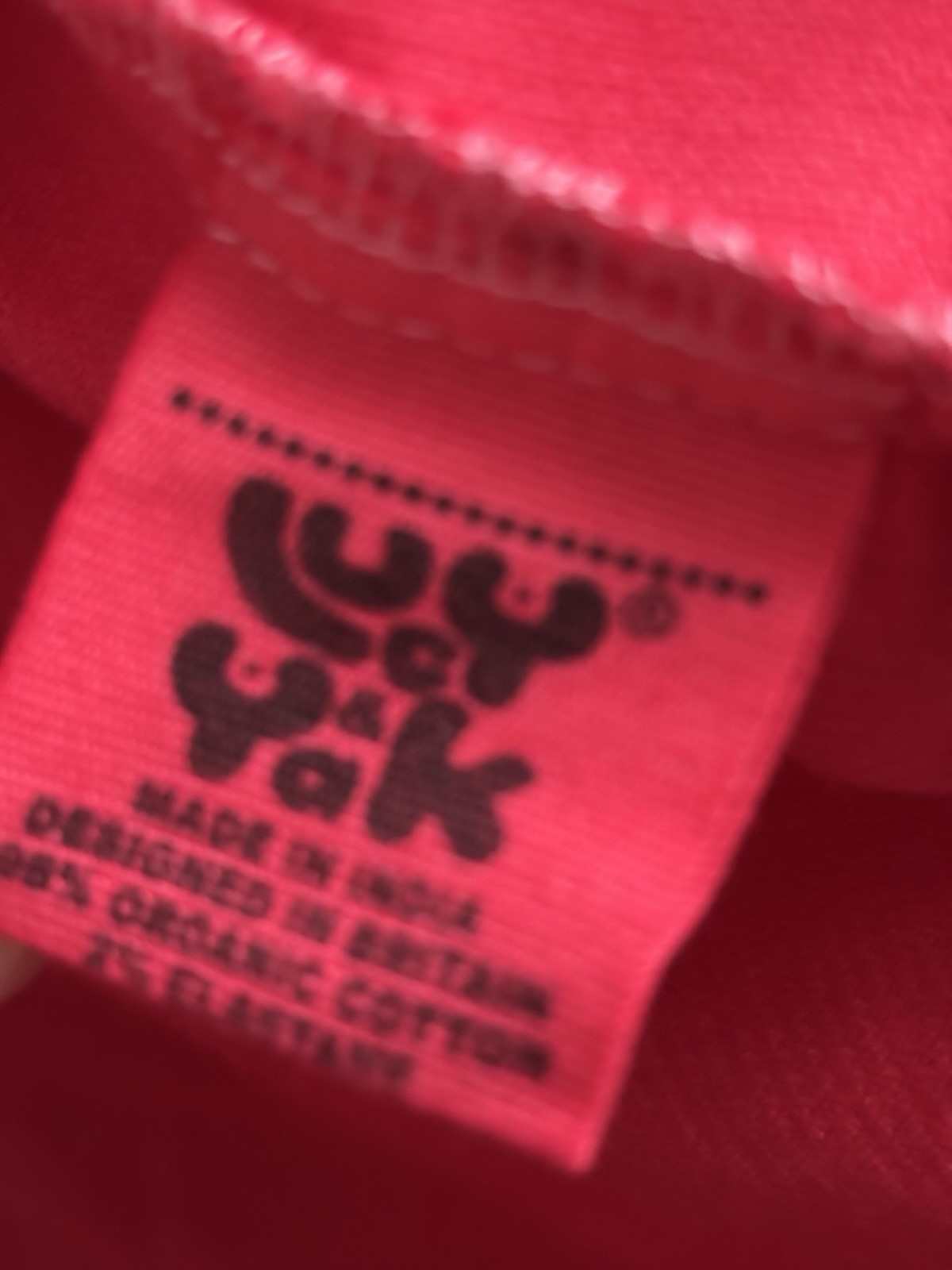 Lucy & Yak Red Corduroy Dungaree Pinafore Dress Organic Cotton Med