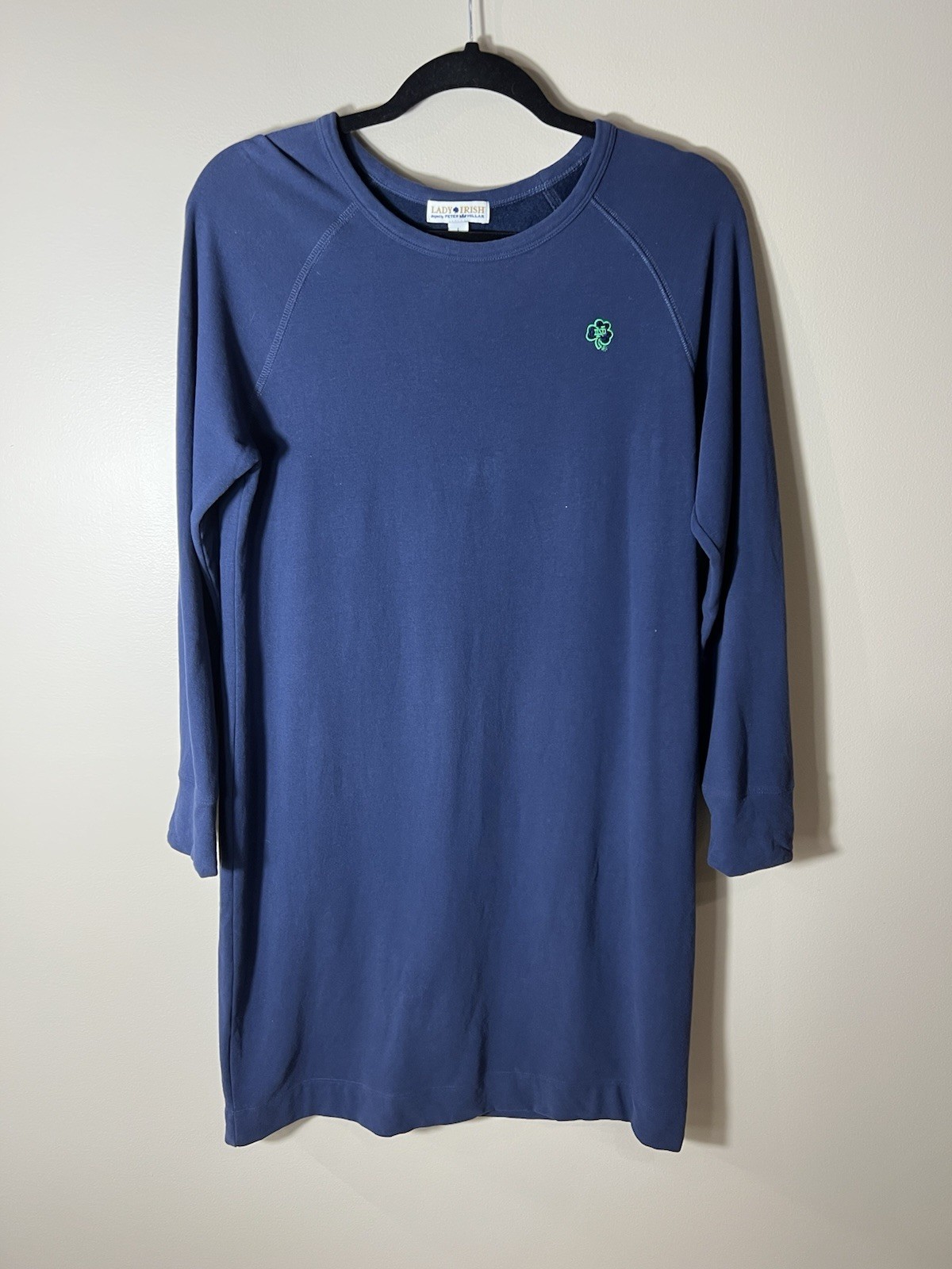 LADY IRISH Peter Millar Notre Dame Shirt Dress Womens PIMA Size Large