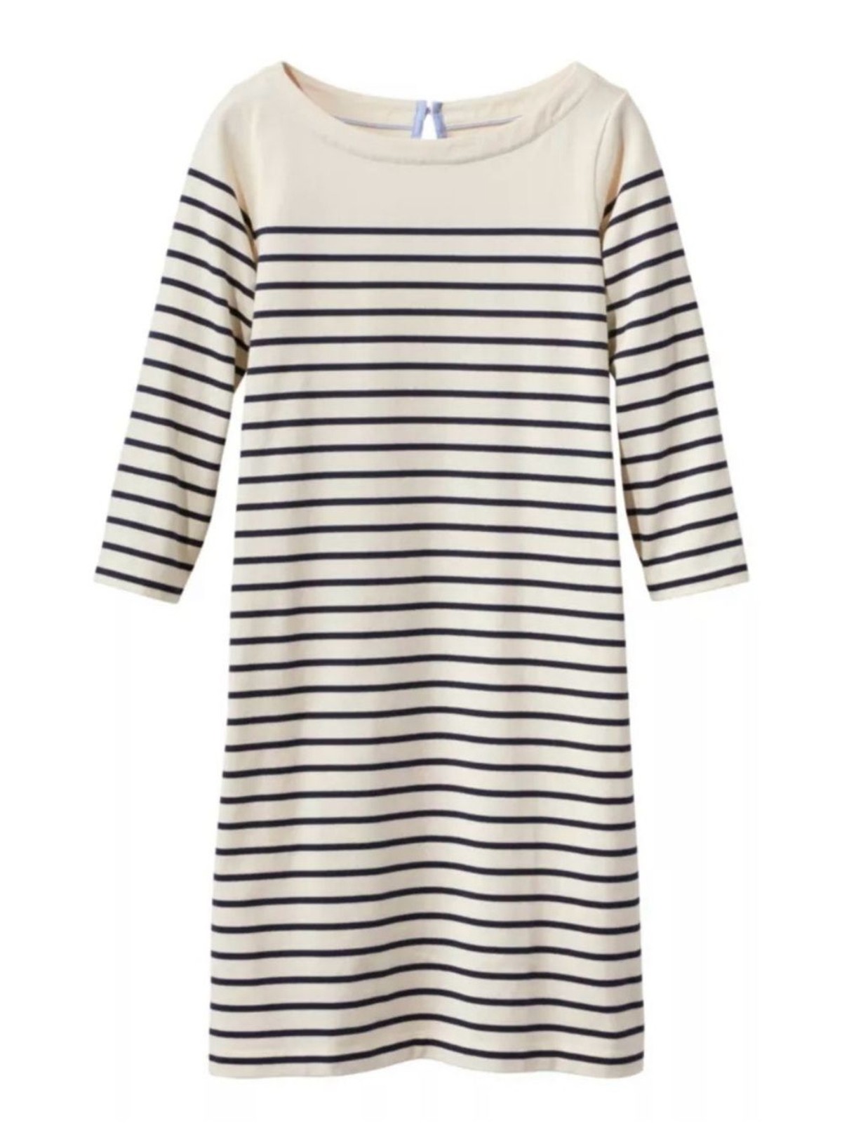 L.L. Bean Women’s Heritage Mariner Dress, Stripe in Sailcloth/Classic Navy