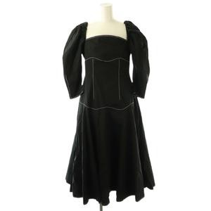 Rejina Pyo Celeste Dress Long Black Organic Cotton Size 8 with Tags