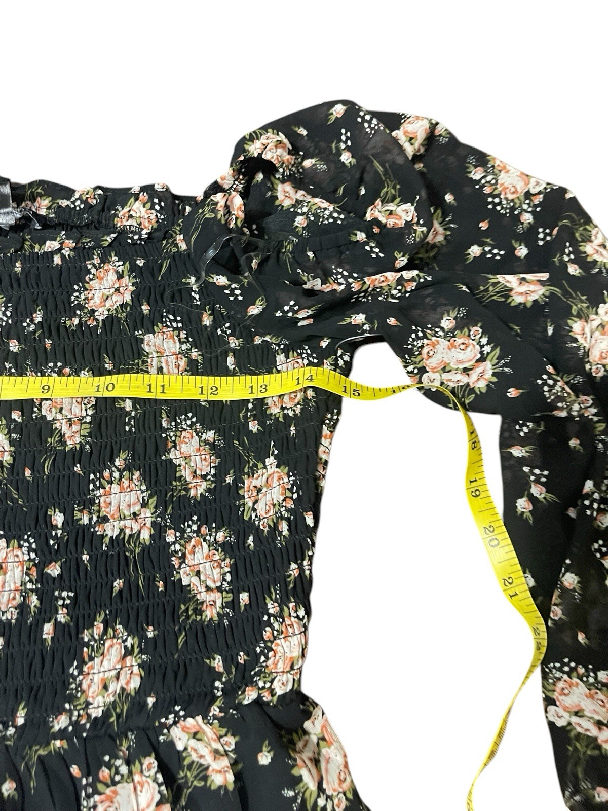 AS U WISH Women’s Size Medium Black Floral Printed Mini Dress Retail $44.00