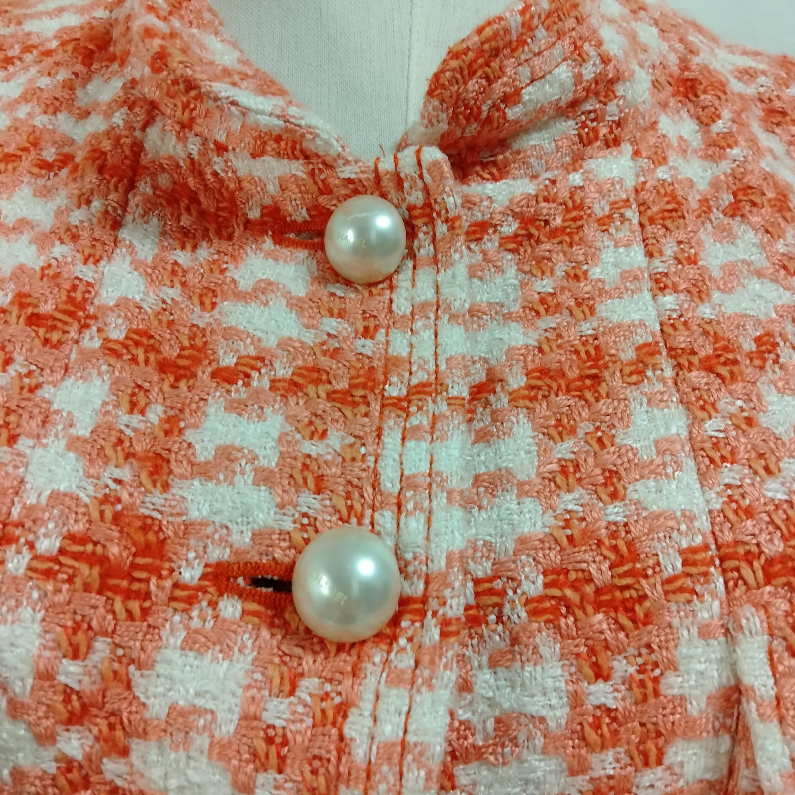 Chanel 01P　Dress Ladies Rayon Wool Cotton 2554549