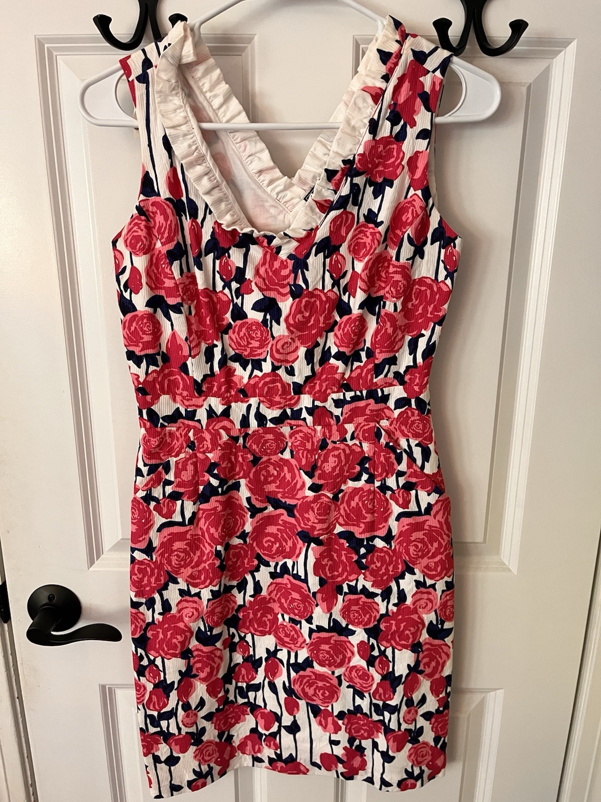 Vineyard Vines Run For the Roses Ruffle Dress Womens Size 2 Kentucky Derby NWT