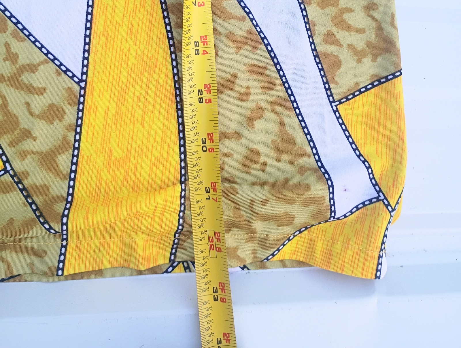 70s “Style” Design 3/4 Sleeve Collared Stretch Dress Funky Groovy Free Necklace