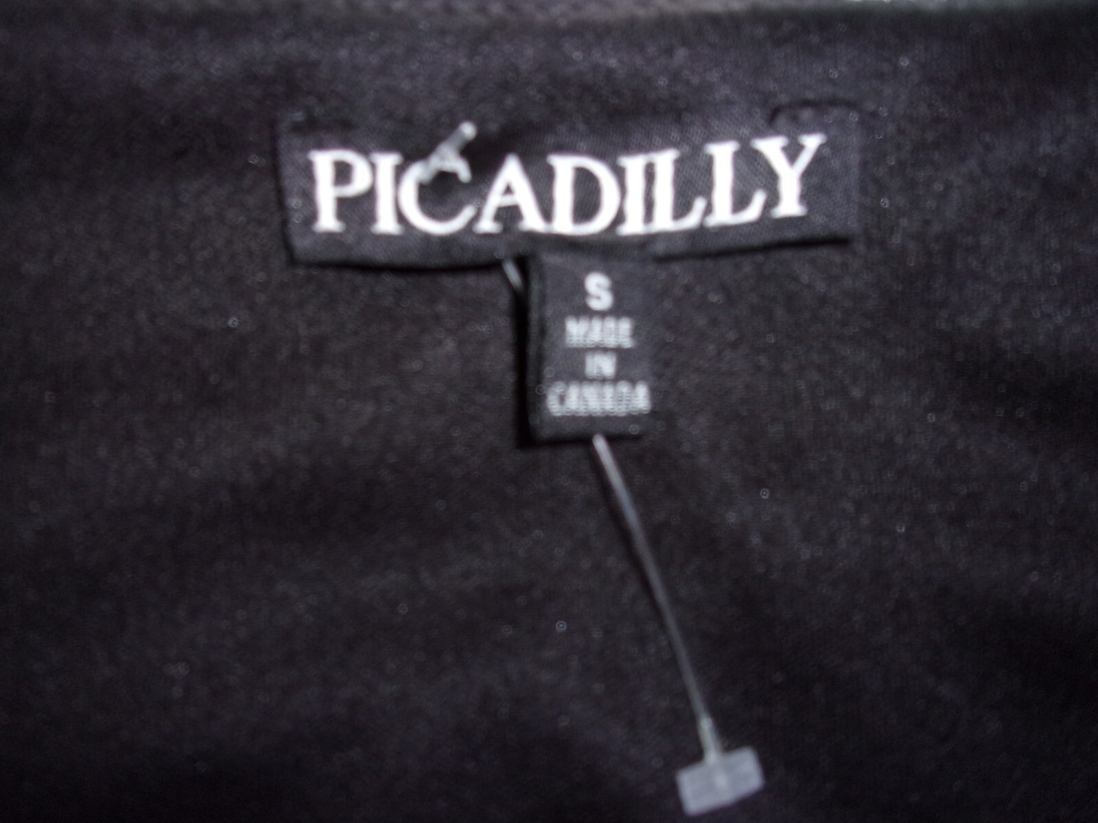 PICADILLY Black Knit Lace & Sparkle Elegant Fitted Dress Stunning Size S