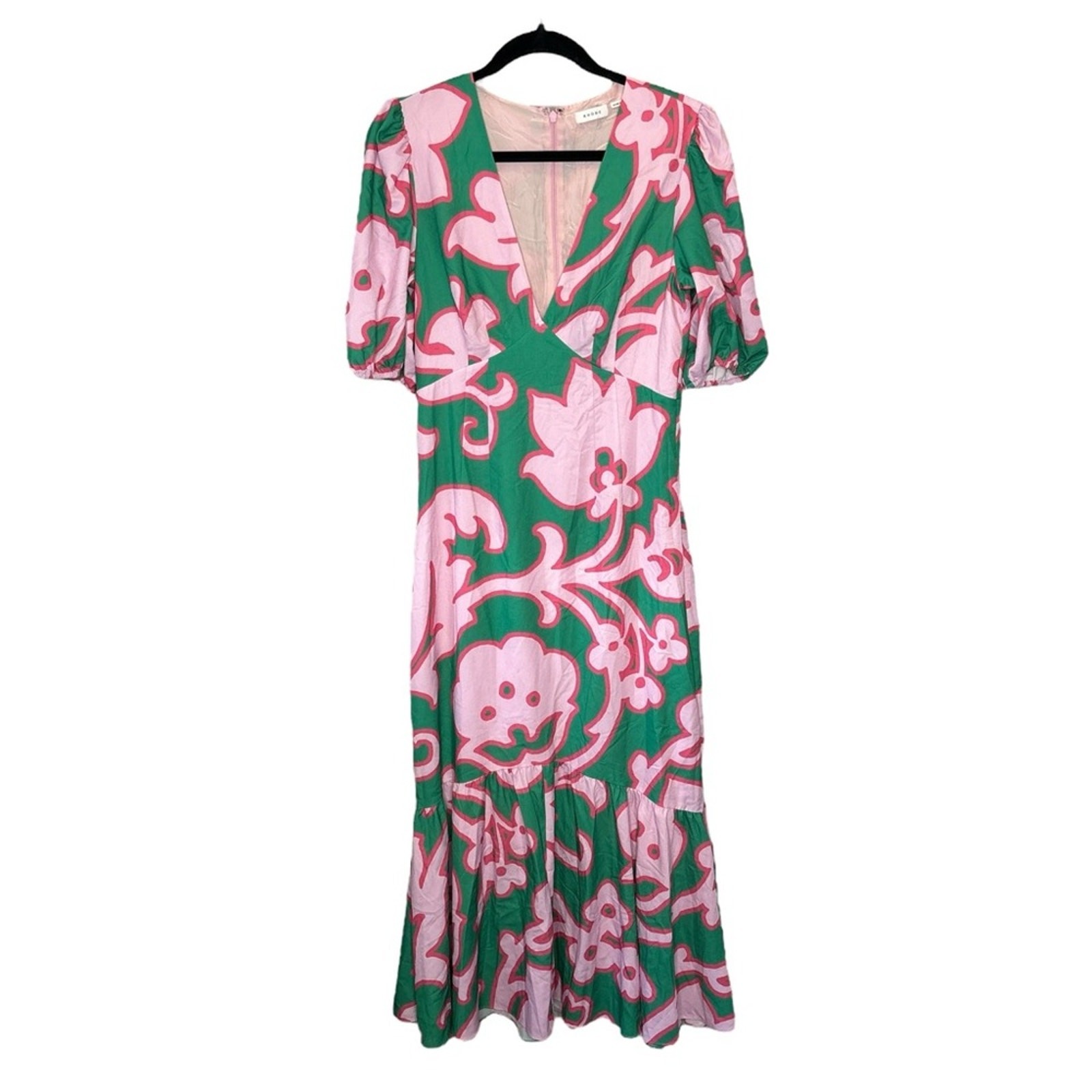 Rhode Ester Print Floral Midi Dress