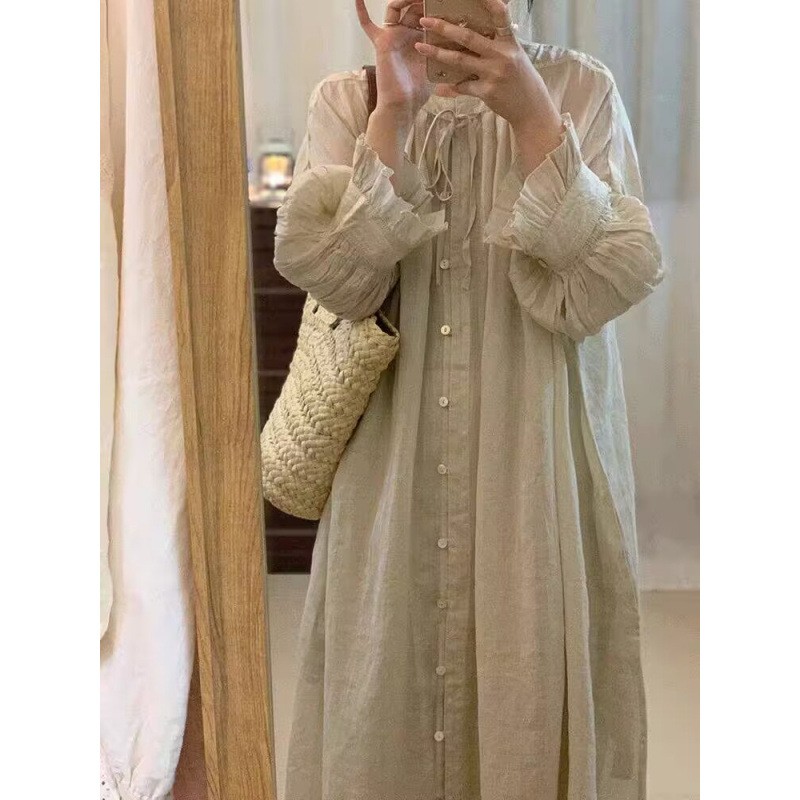 Traditional Chinese Neo Chinese Style Retro Flattering Relaxed Fit Cotton…