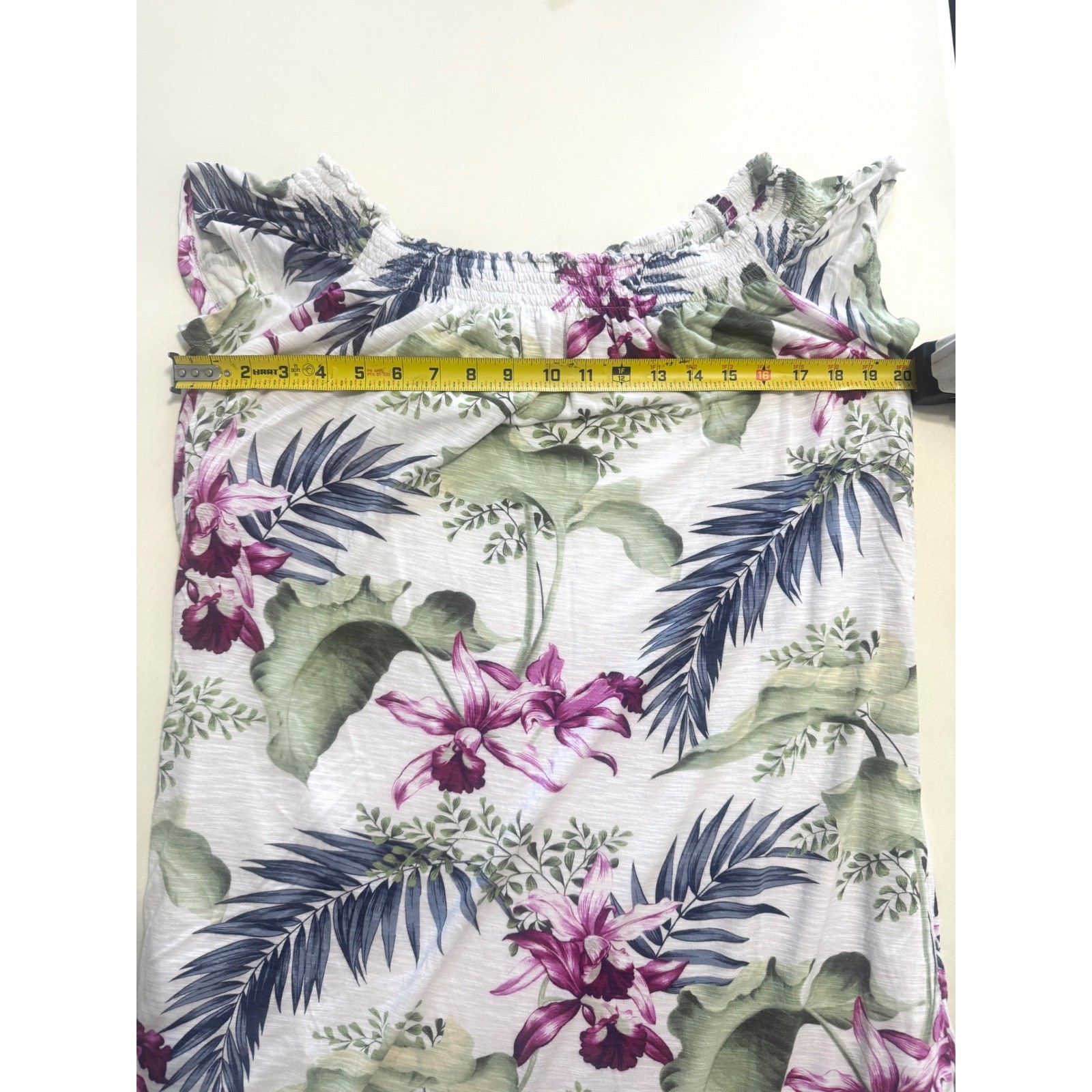 Tommy Bahama Tropical Floral Off Shoulder Shift Dress Size Medium