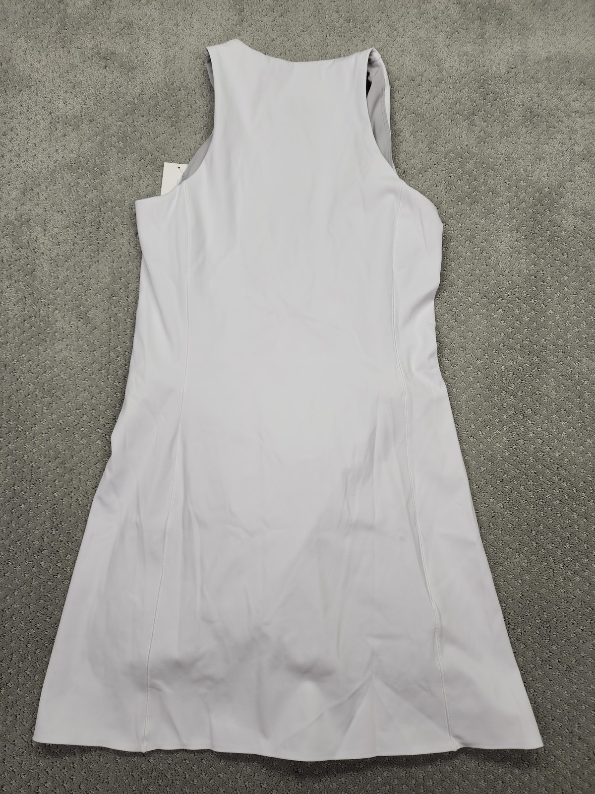 Spanx Dress Womens Small White Zip Front Racerback Built In Shorts Pockets