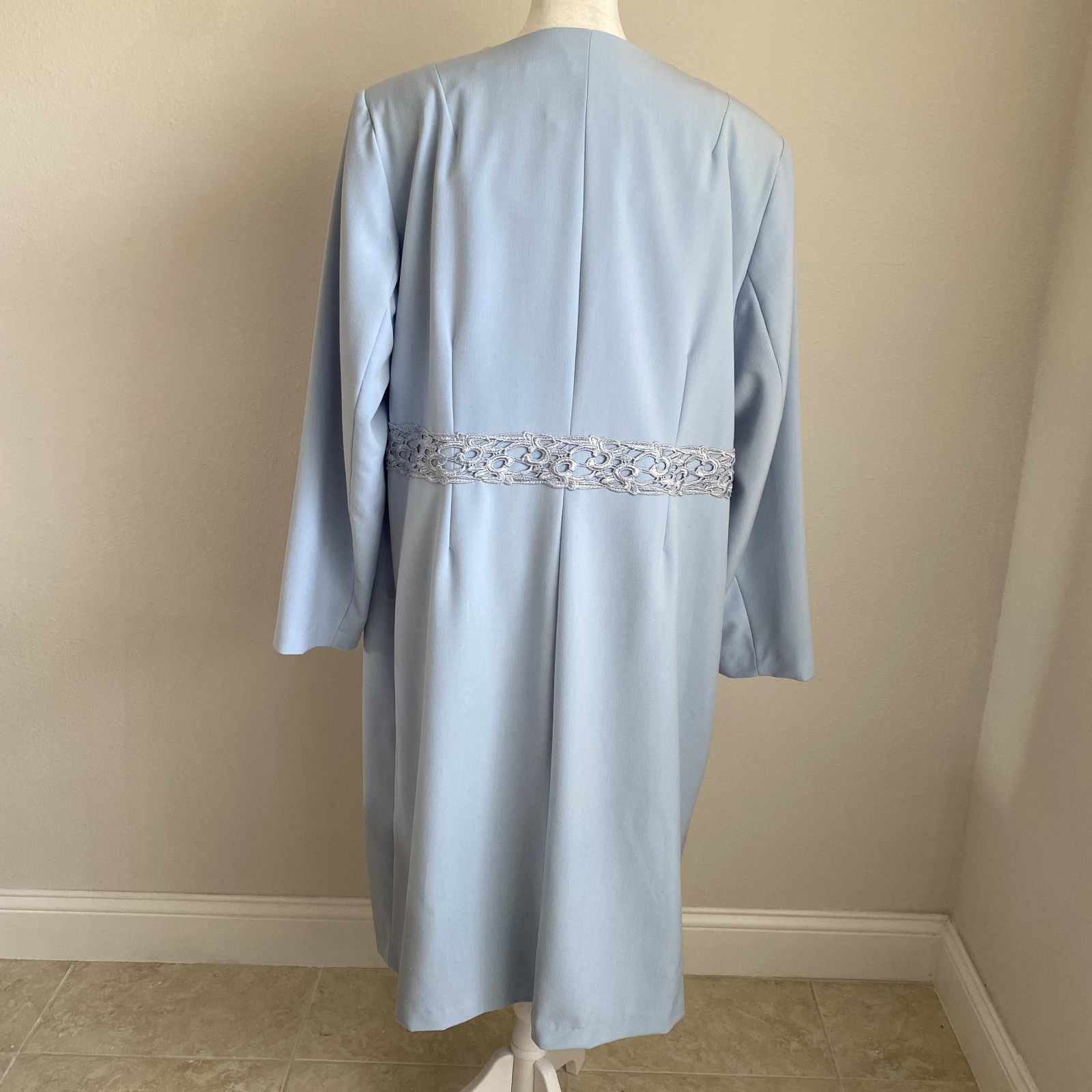 NWT Changes By Together Womens 18 Set Coat/Jacket w Dress Light Blue Formal