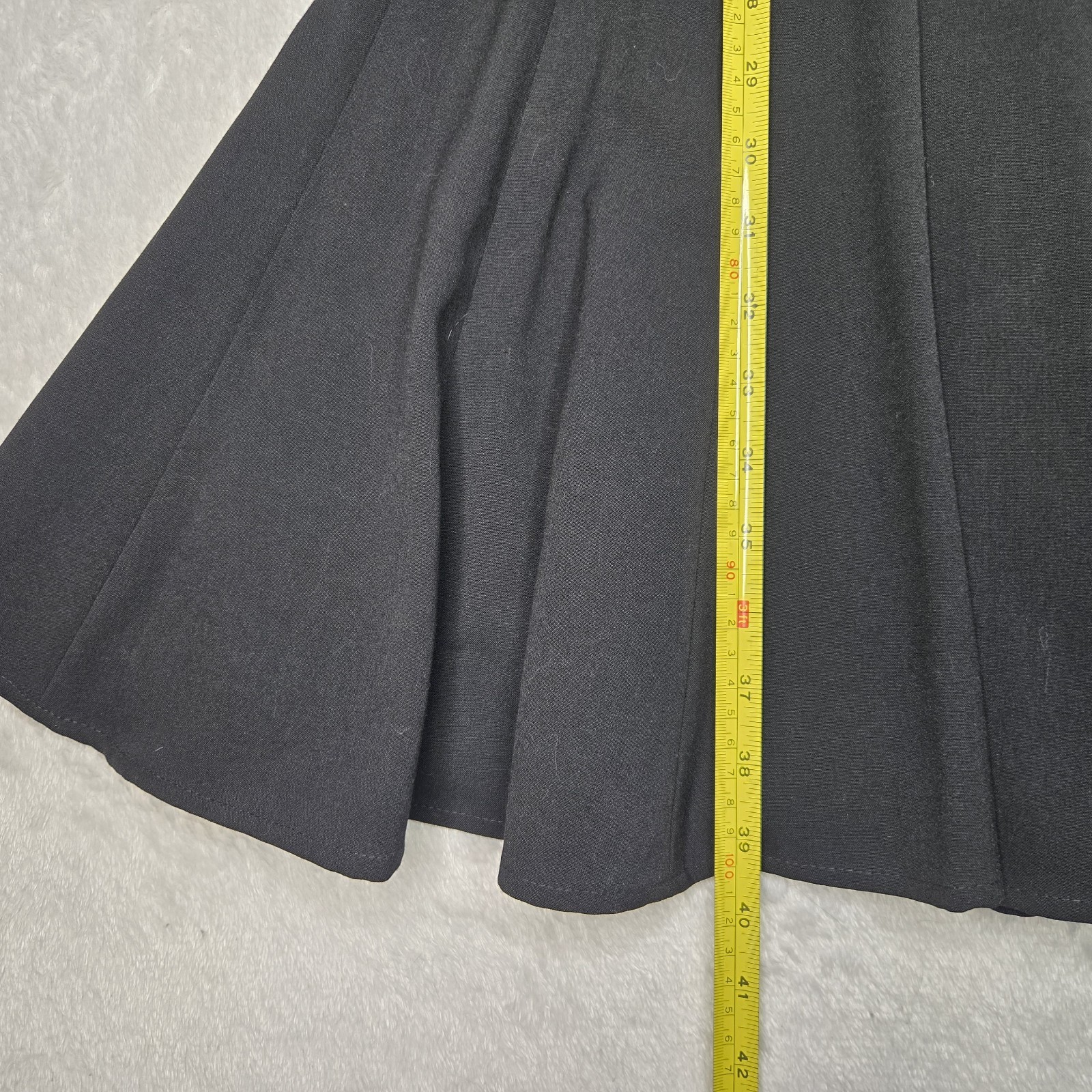 Calvin Klein Dress Womens 6 Black Lined Staple Fit & Flare Ribbed Formal LBD