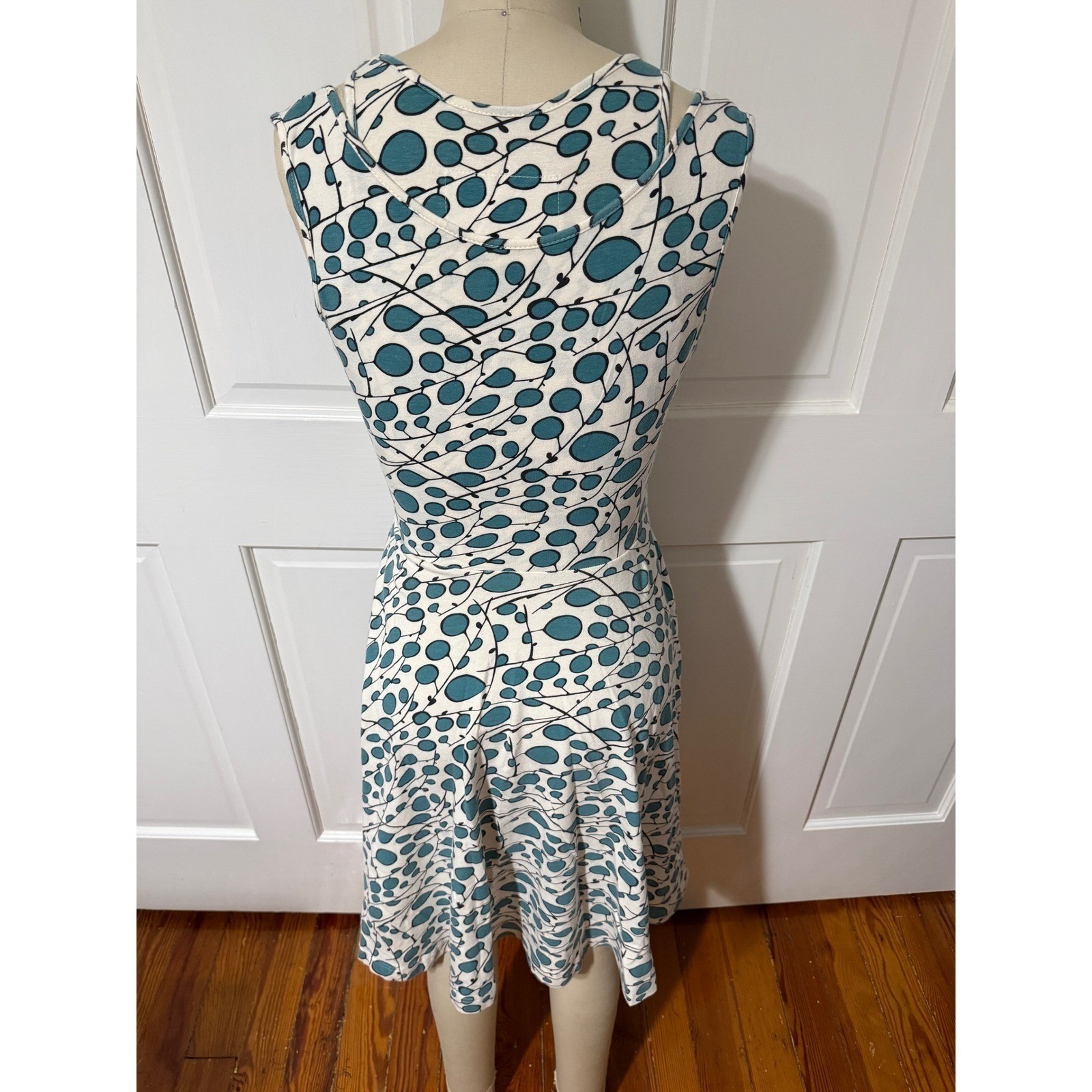Effie’s Heart MODCLOTH Retro Pin Up Bubble Dots Flare Dress, Small