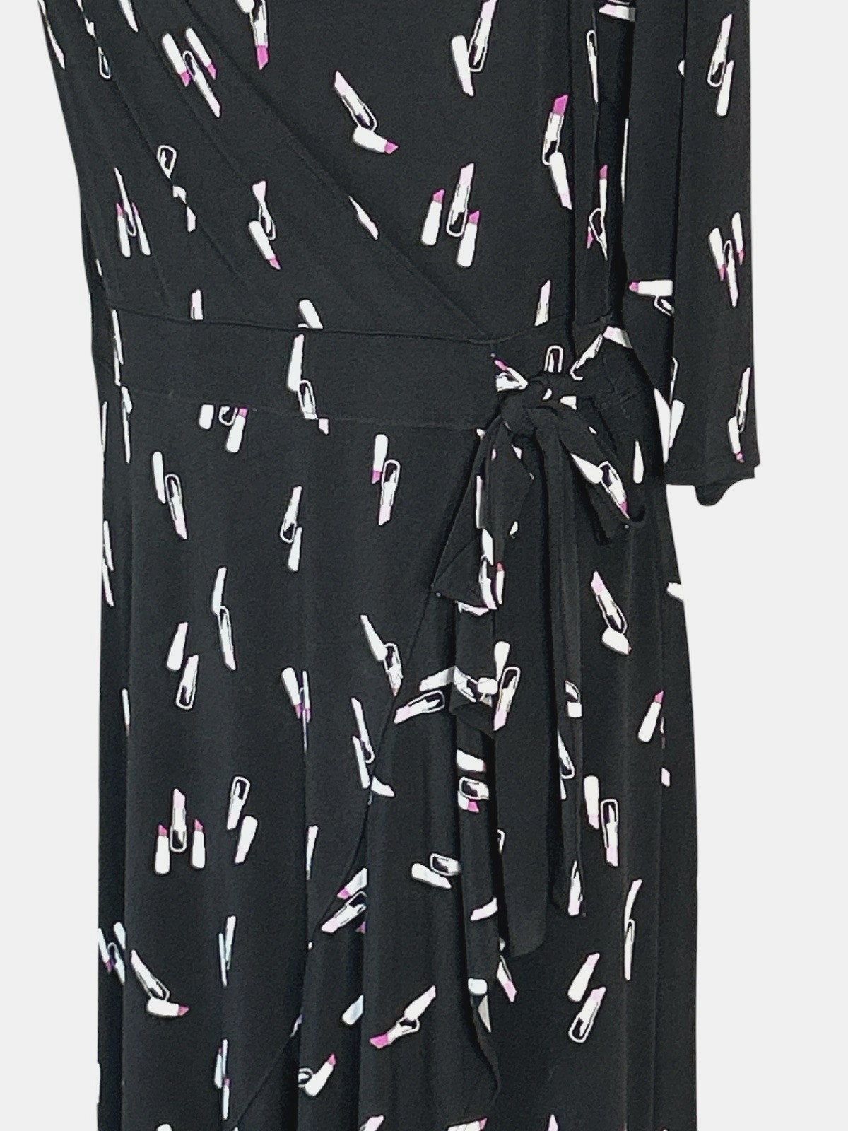 Lane Bryant Lipstick Stretch Jersey Knit Faux Wrap HI LO MAXI Dress, Size 18 20