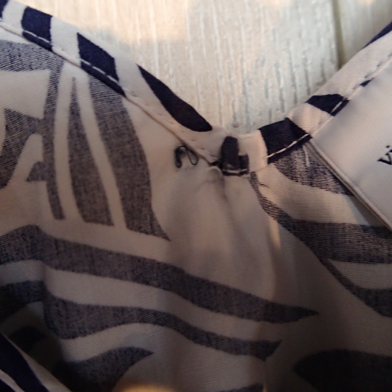 Vineyard Vines Target m Navy Blue White Nautical Cotton Dress Belted Preppy