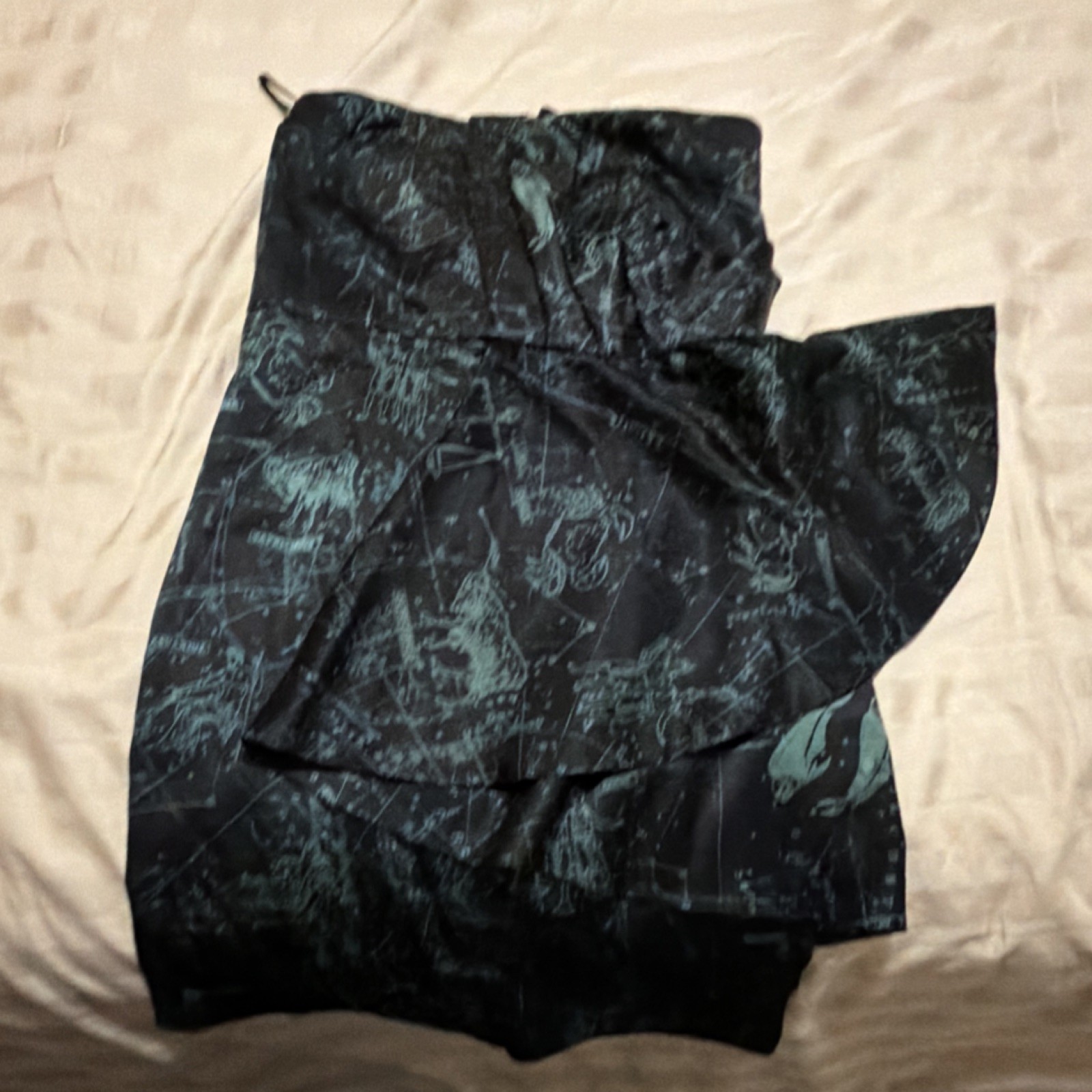 Affliction Black Premium Mini Dress Constellation Strapless Black Green Size 2