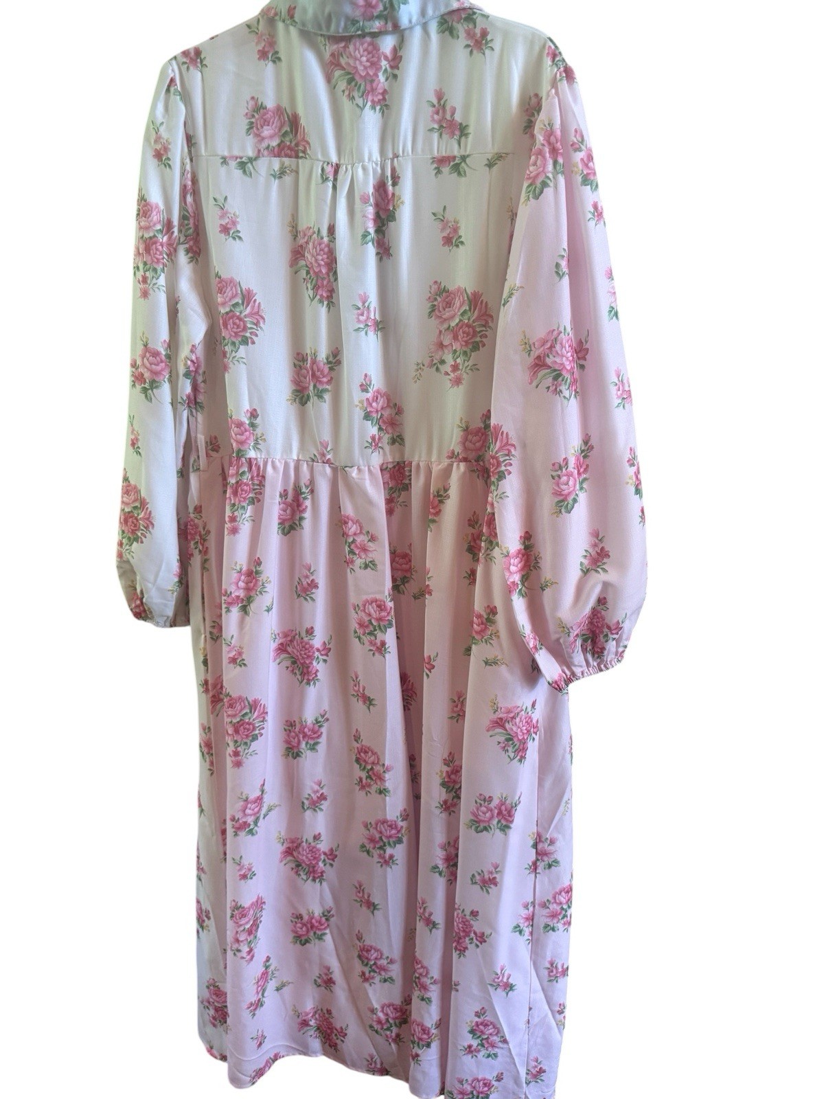 NWT Petal And Pup Juno Rose Print Button Up Maxi Dress Extra Large *Missing Belt