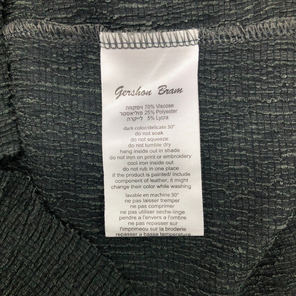 Gershon Bram Dress Size XS Green Textured Pockets