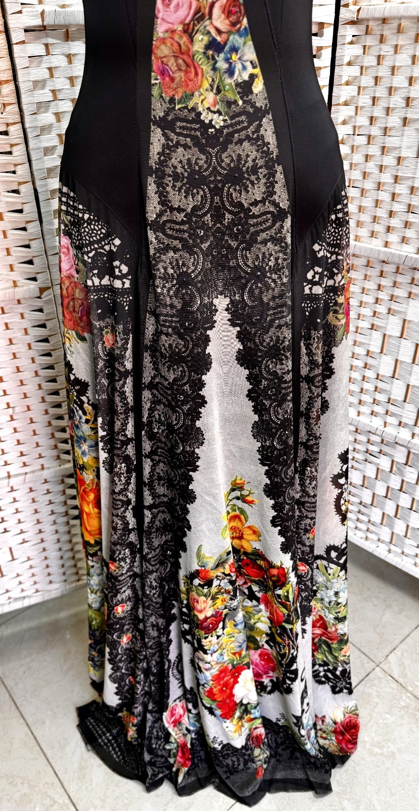 Michal Negrin Elegant Full length Floral Dress Size – 36 – NWT #2#