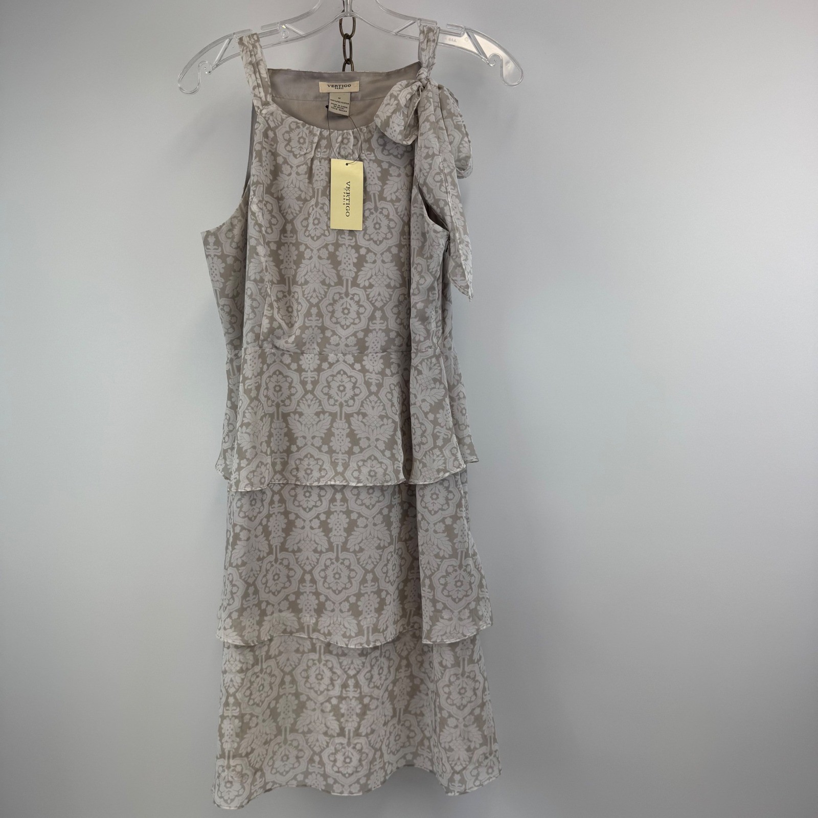 Vertigo Paris Dress Women’s M Holland Tiered Ruffle Sleeveless NWT