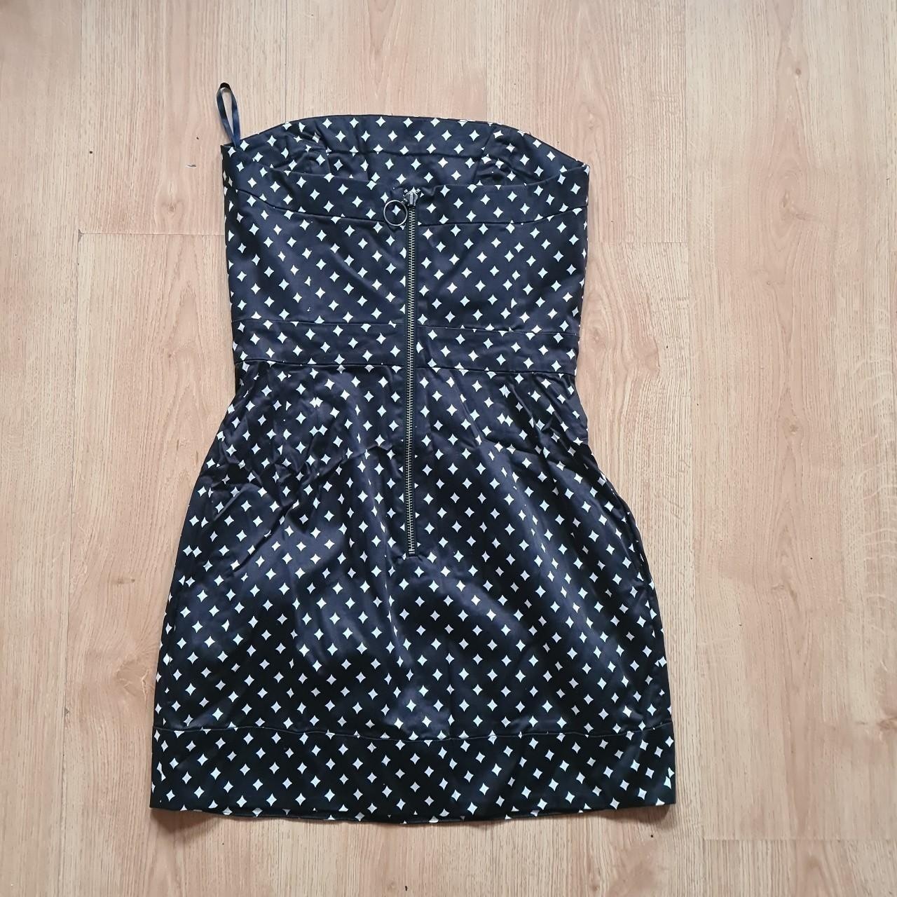 French Connection Strapless Mini Dress Size 10 y2k gyaru harajuku mcbling summer