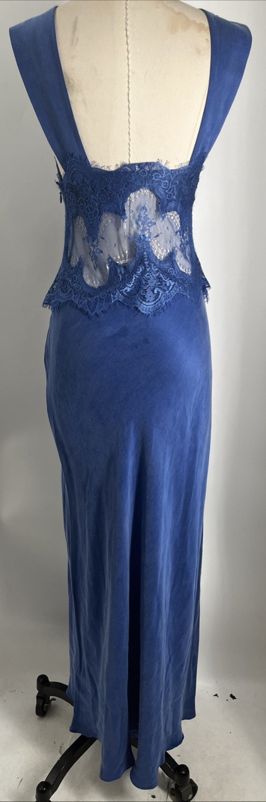Third Form Women’s Visions Lace Floor Length Azure Blue Dress US Size 4