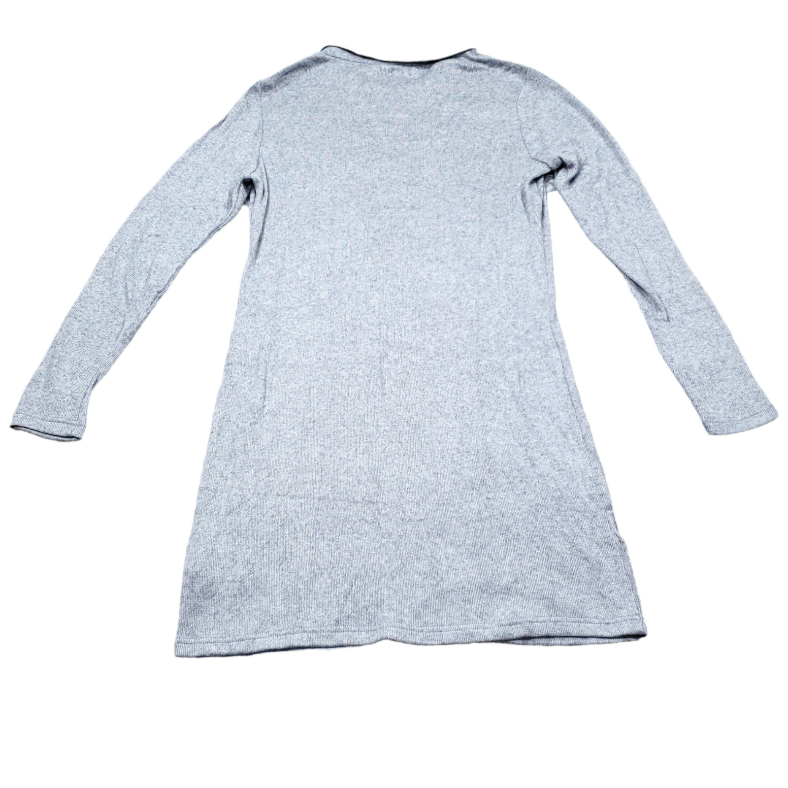 Walter Baker Rhonda Sheath Button Front Knitted Mini Sweater Dress Medium Gray