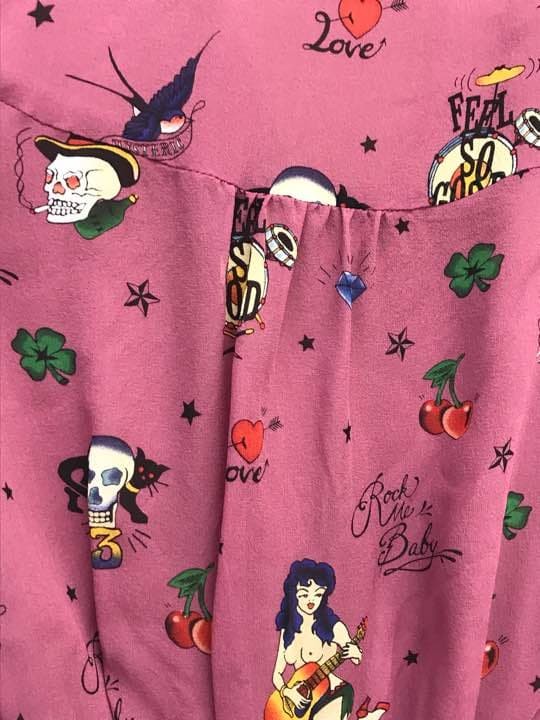 HYSTERIC GLAMOUR Tattoo Pattern Dress