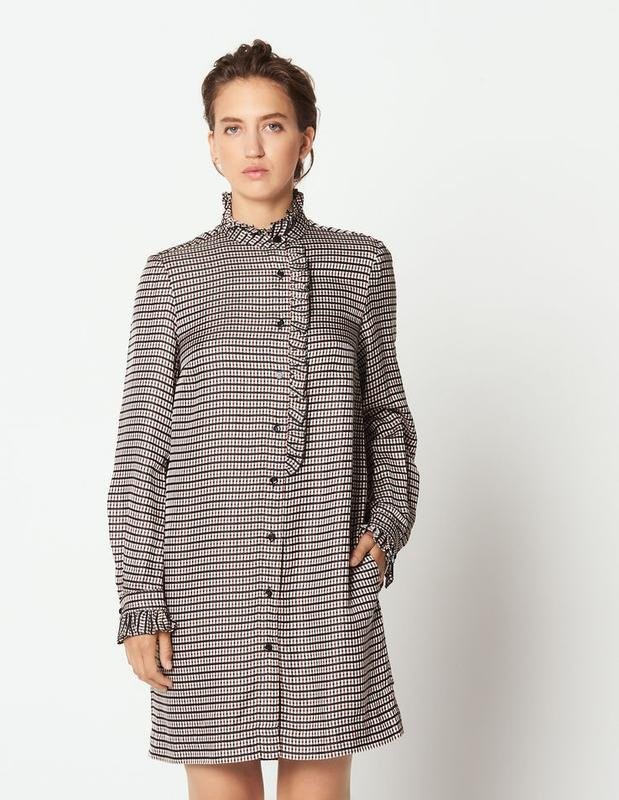 Women Sandro Paris Dress Brown 38 / M