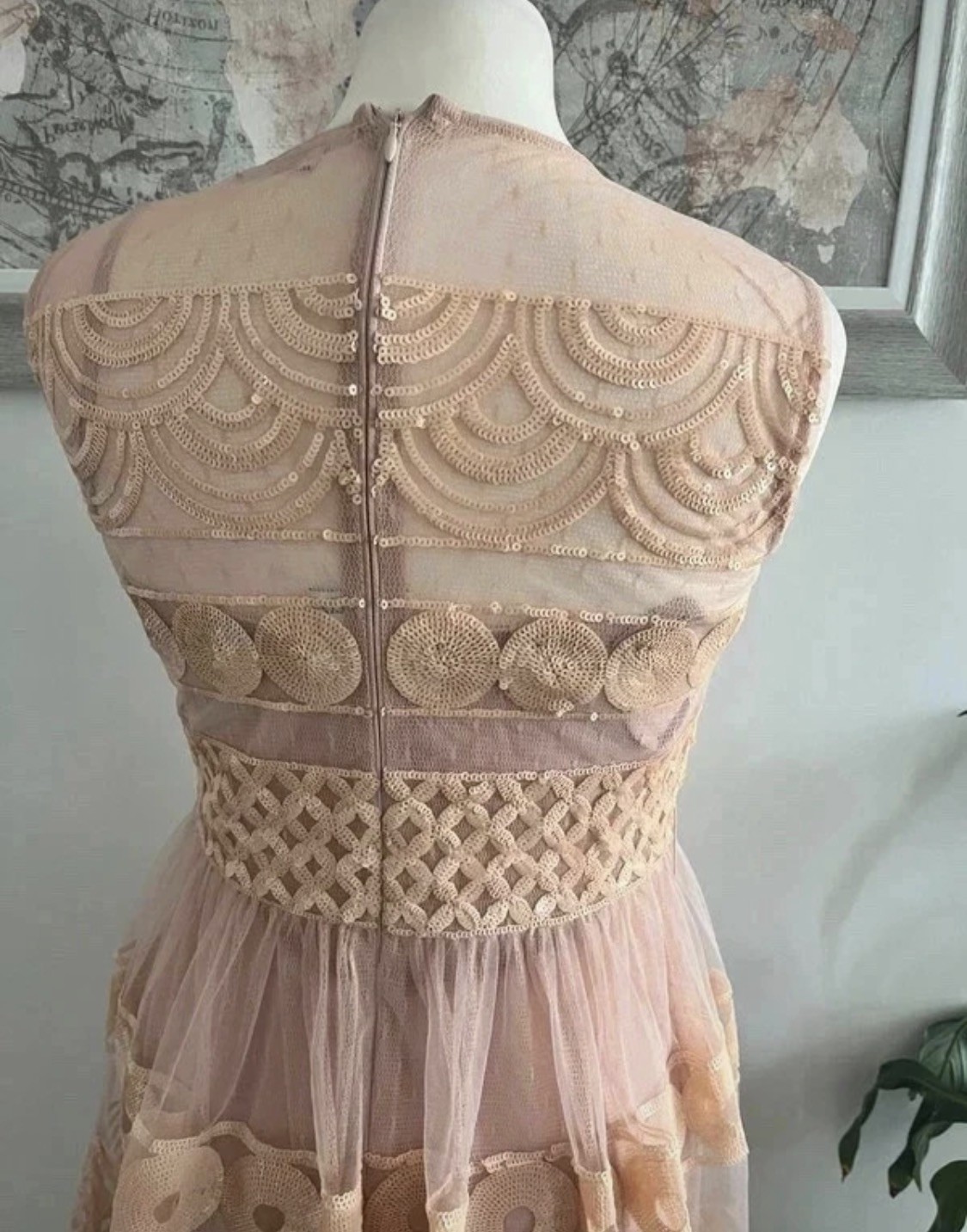 Red Valentino Rose Pink Tulle Occasion Dress uk 10 IT42