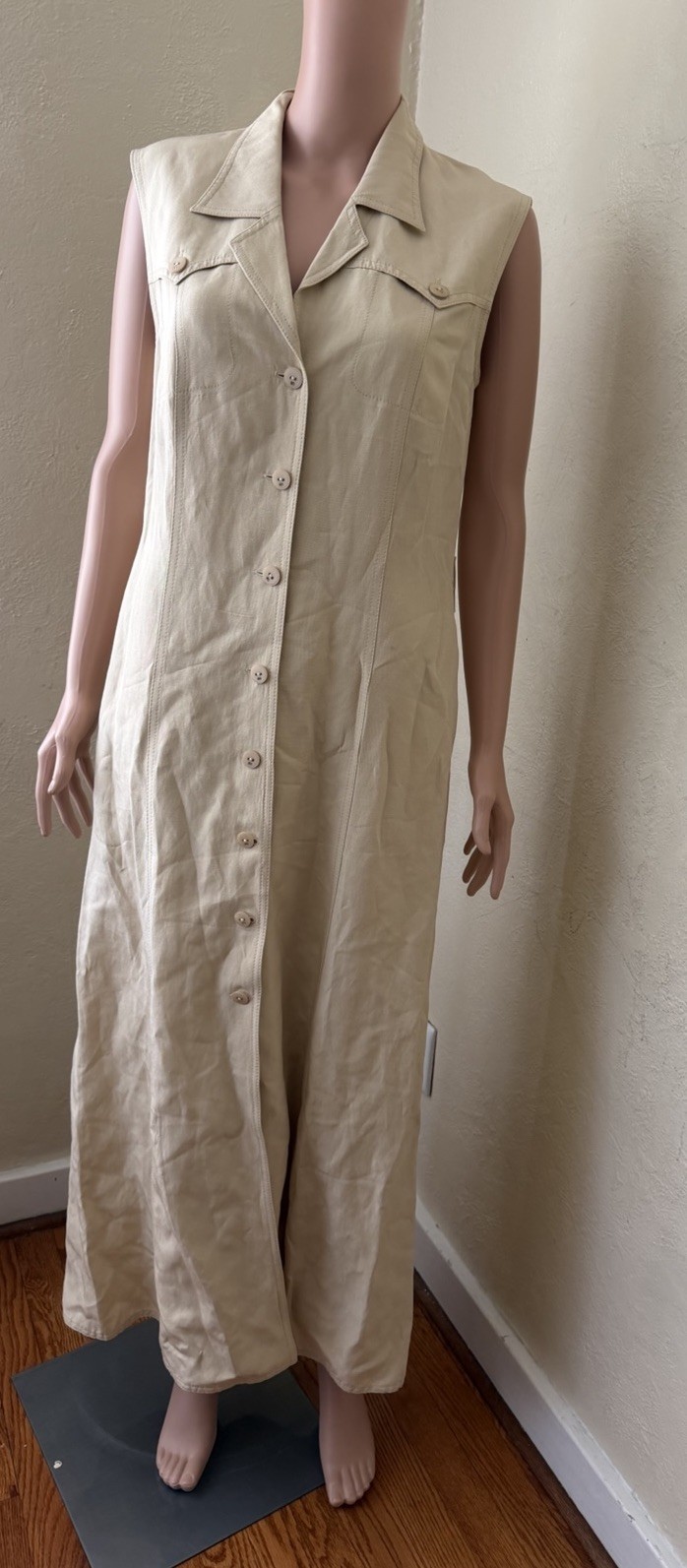 Escada Dress 59% Silk 41% Linen Size 38 (missing Belt)