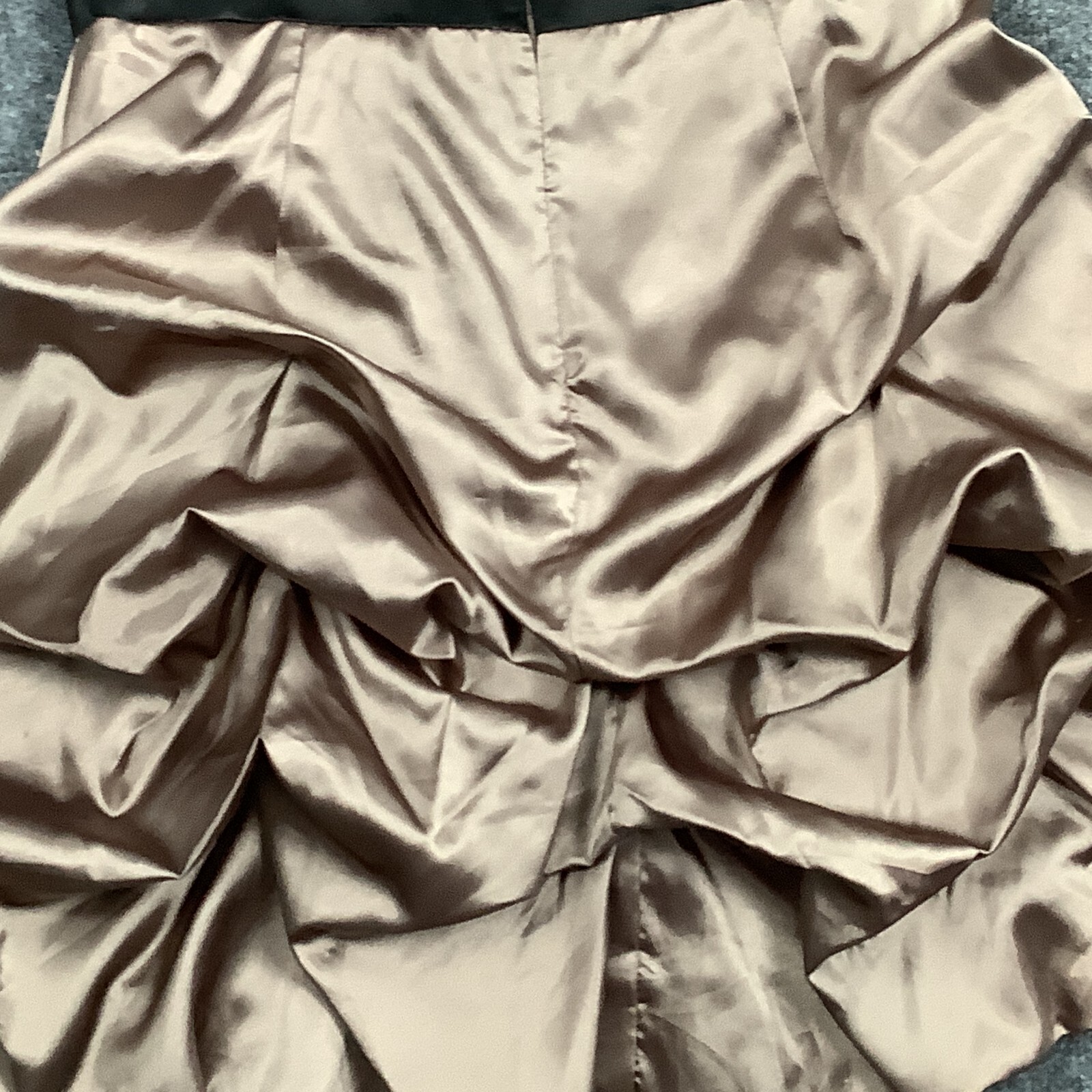 Vintage Studio Y Bubble Hem Party Dress Women 11/12 Metallic Spaghetti Strap
