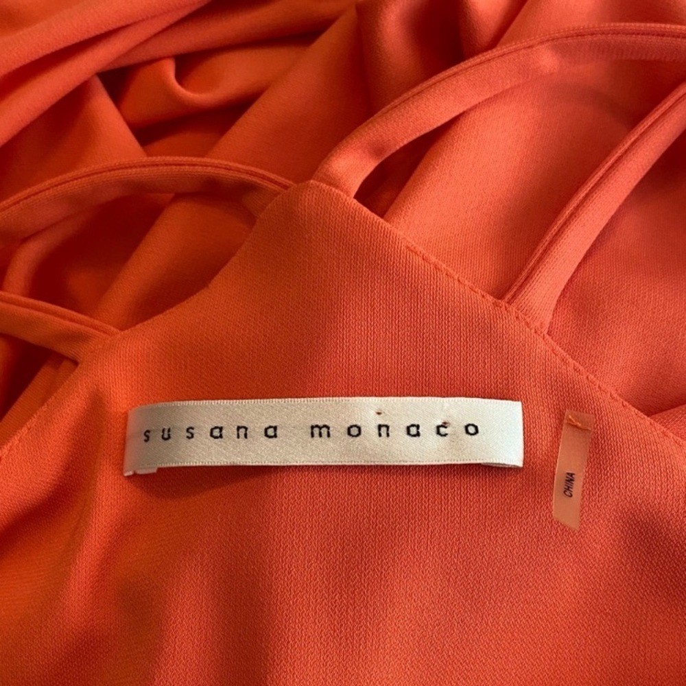 Susana Monaco Maxi Dress Orange size medium NWT