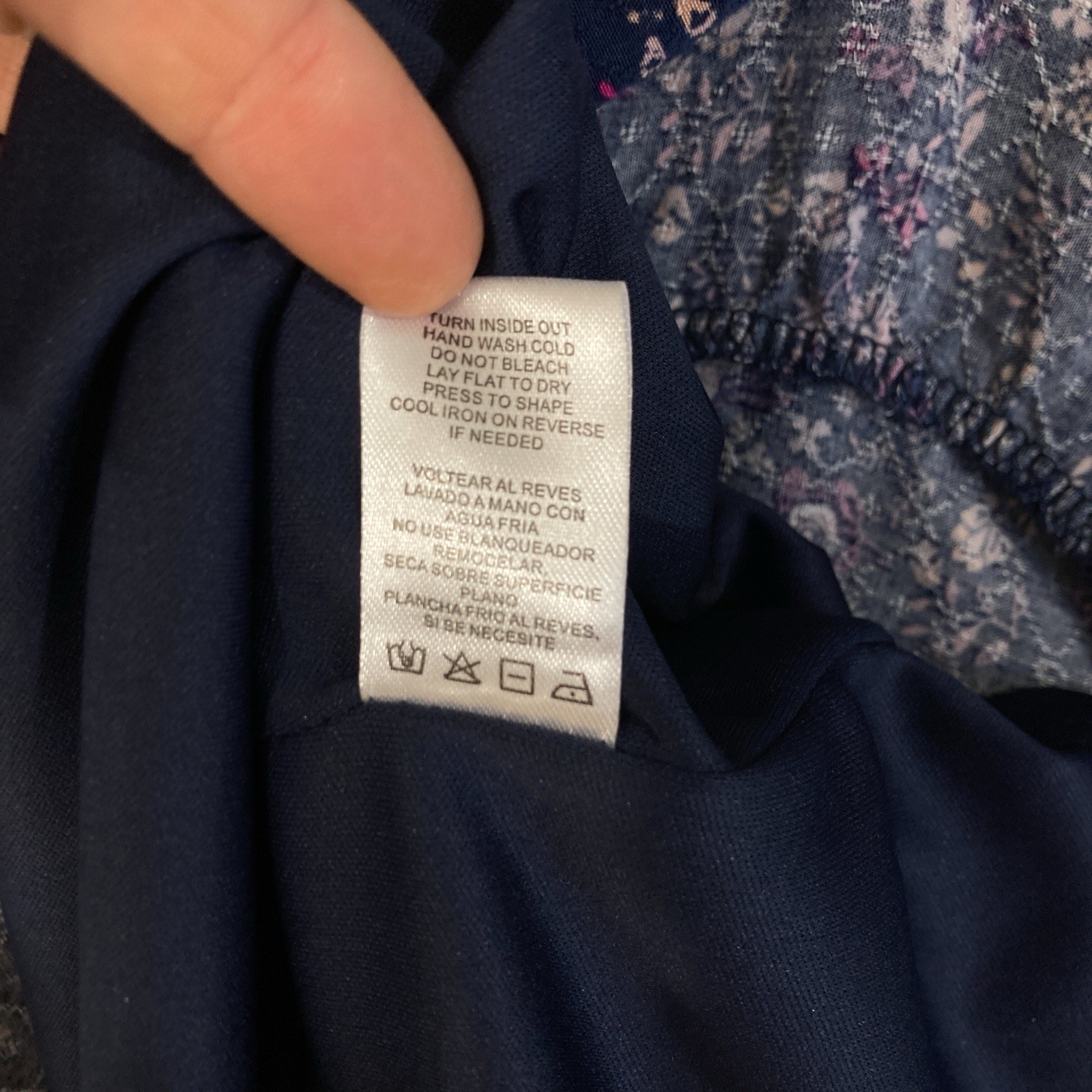 Penelope Rose Drop Waist Prairie Cottage Ditsy Floral Smocked Navy Dress Women S