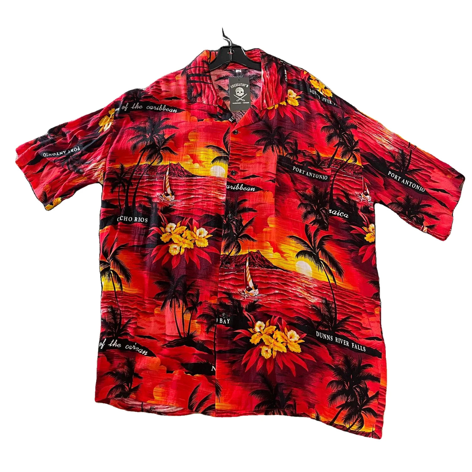 Vintage 1990’s Red and Yellow Carribean Shirt