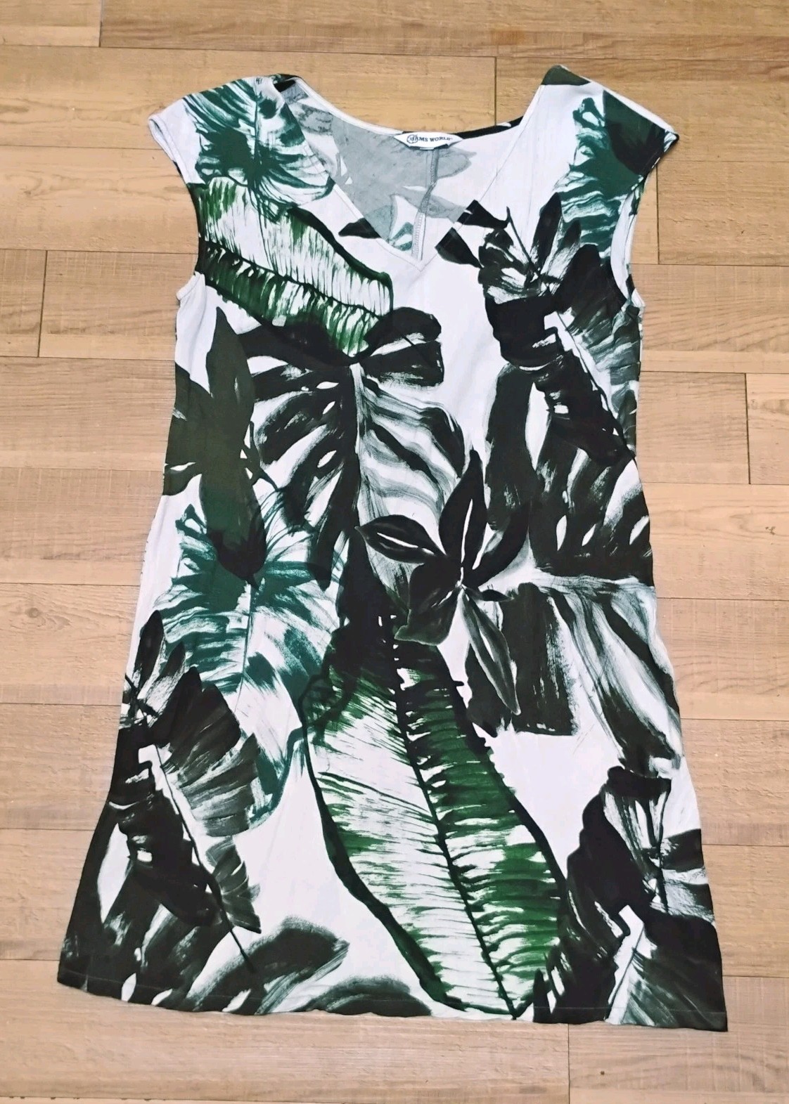 Jams World A-Line Swing Dress “Moon Palm” Sz M