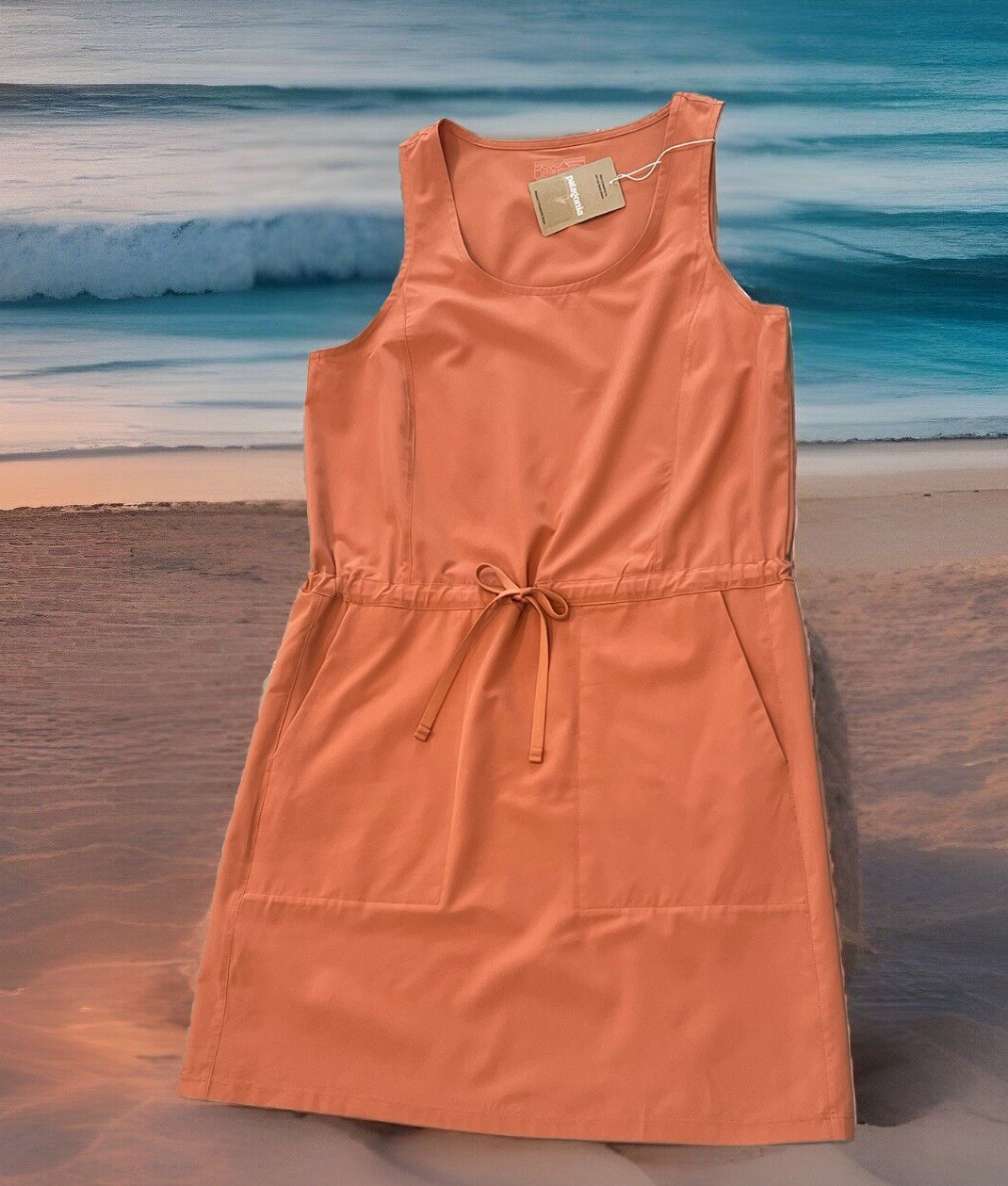 $99 Patagonia Dress Womens Size XS Sienna Clay Sleeveless Fleetwith