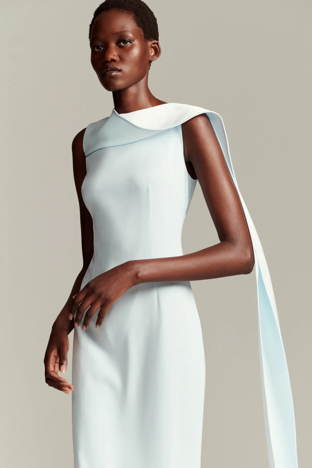 BNWT Roland Mouret Dress 8 4 Satin Crepe Sash Midi Current Season £800 New Tags
