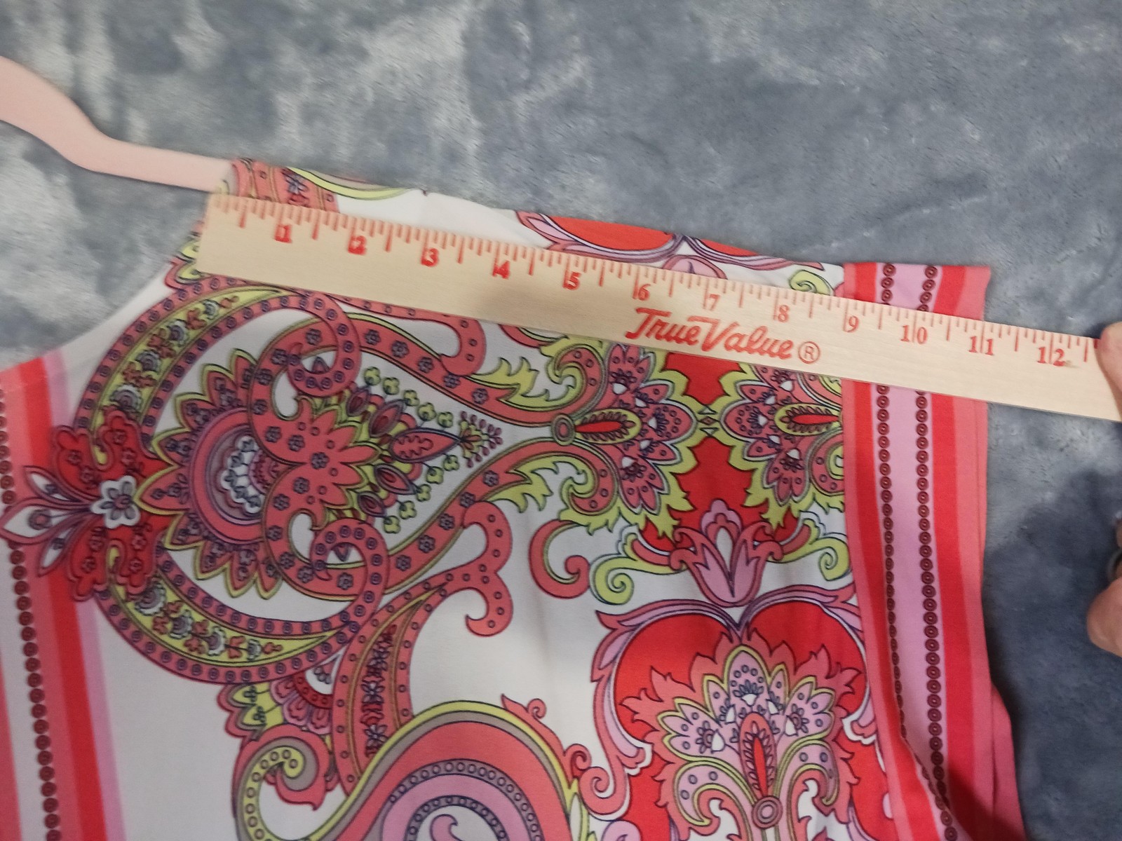 Studio One New York Dress Womens XL Multicolor Paisley Short Sleeve Knit Stretch