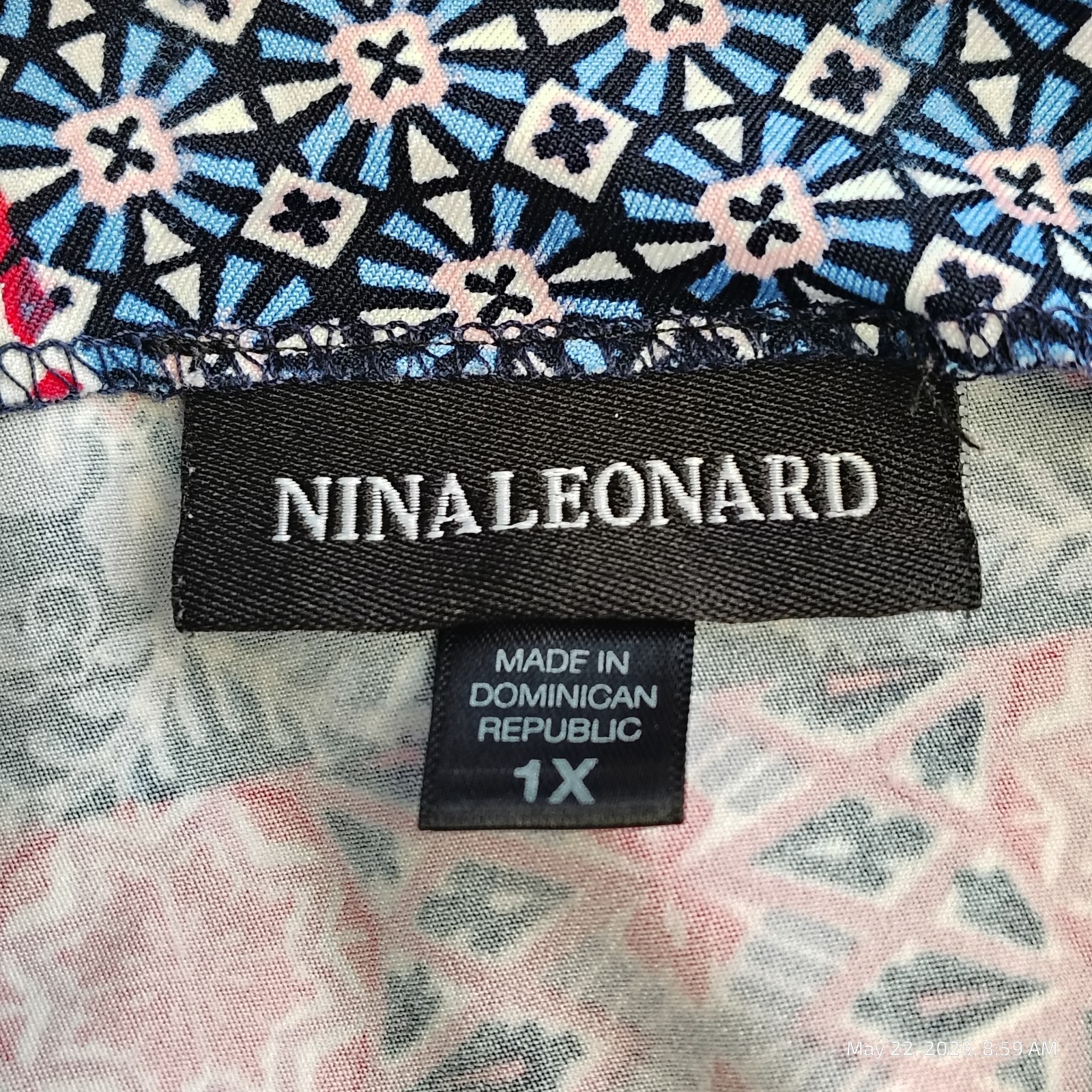 Nina Leonard V-Neck Handkerchief Asymmetrical Midi Spaghetti Strap Womens 1X
