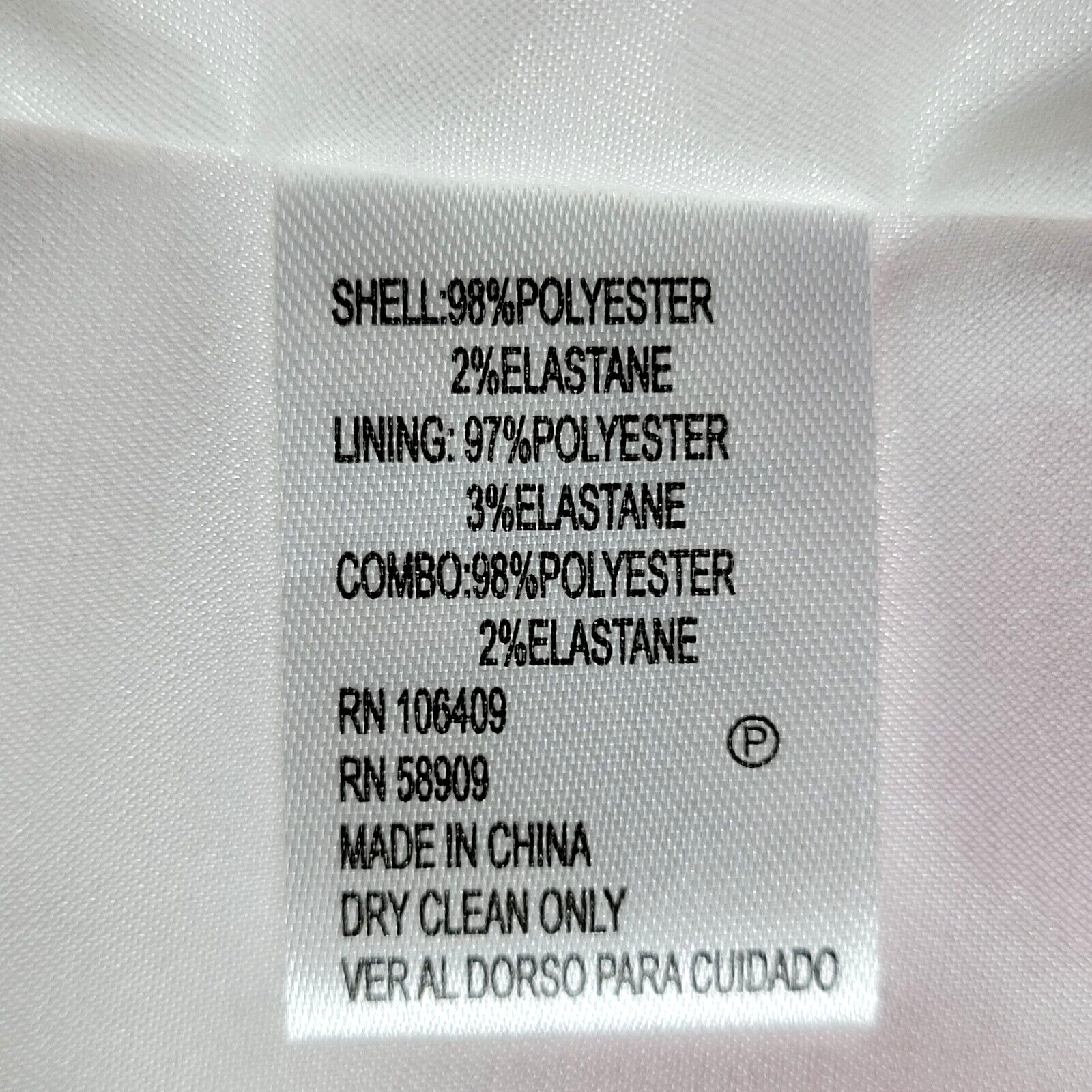 Antonio Melani Peplum Dress Size 6 White Pink Floral Sleeveless Back Zip Lined