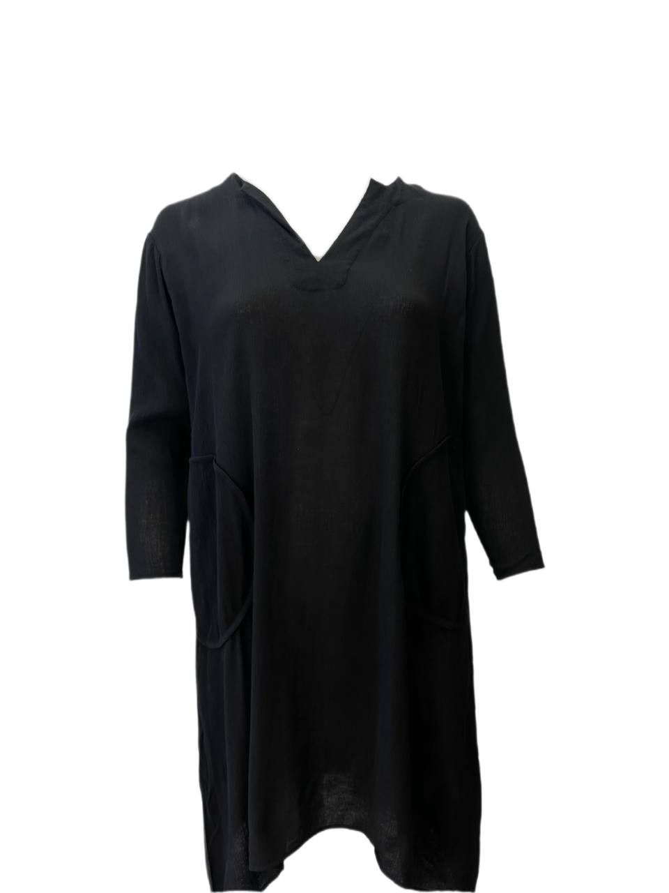 TOTEME Women’s Black Poncho Tunic Dress #1244 XS NWT