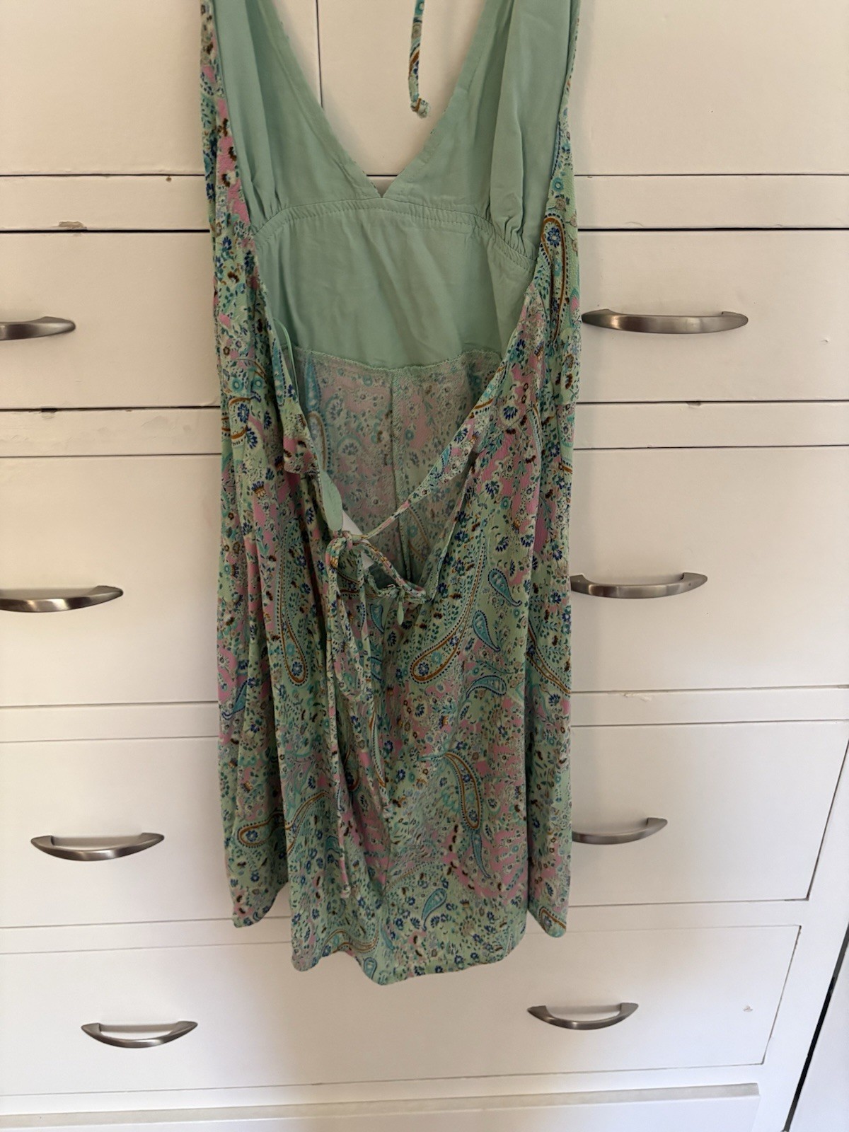 Style to Moon Paisley Turqoise Dress Size Small Excellent Condition Boho Summer